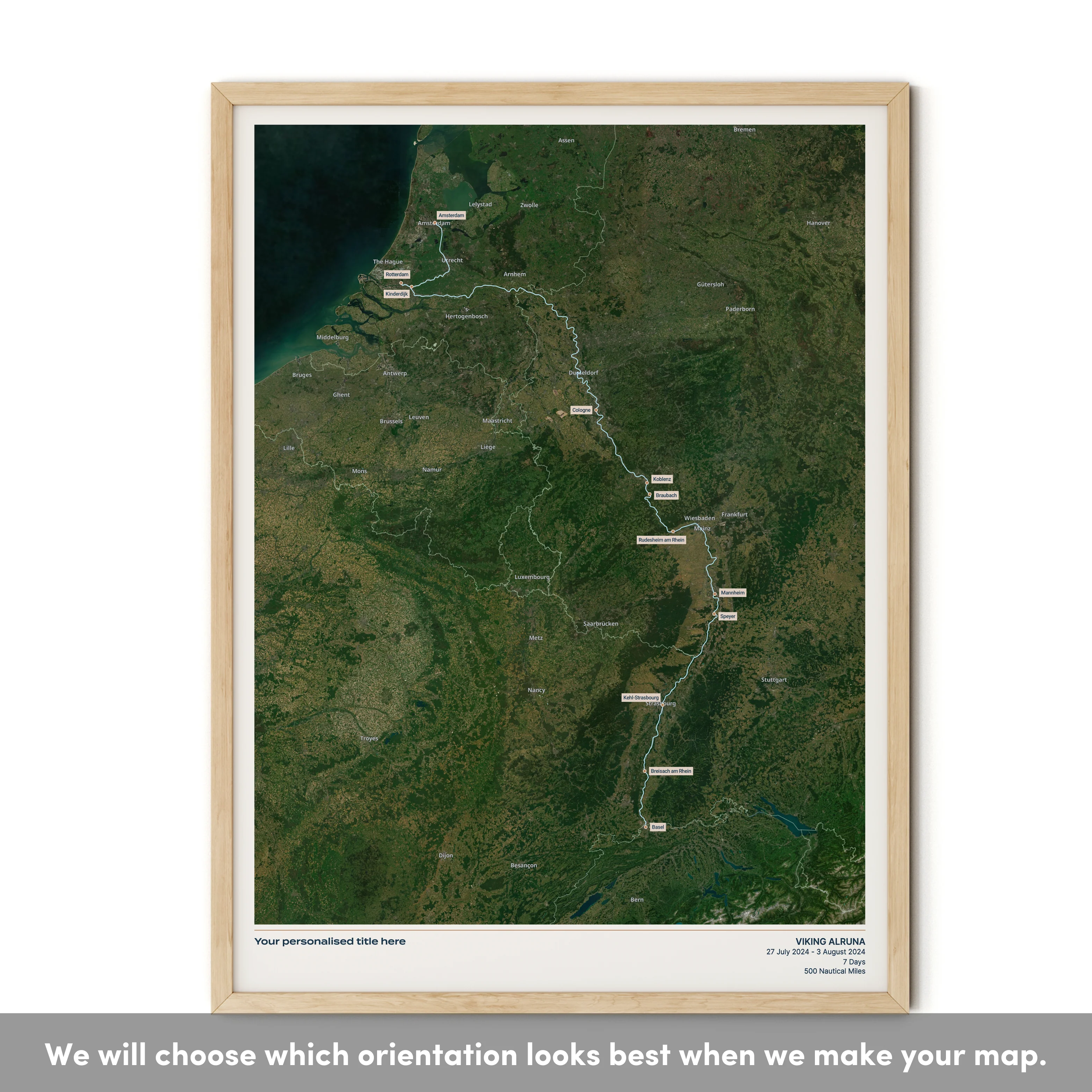 Custom River Cruise Map - Satellite - Image 39