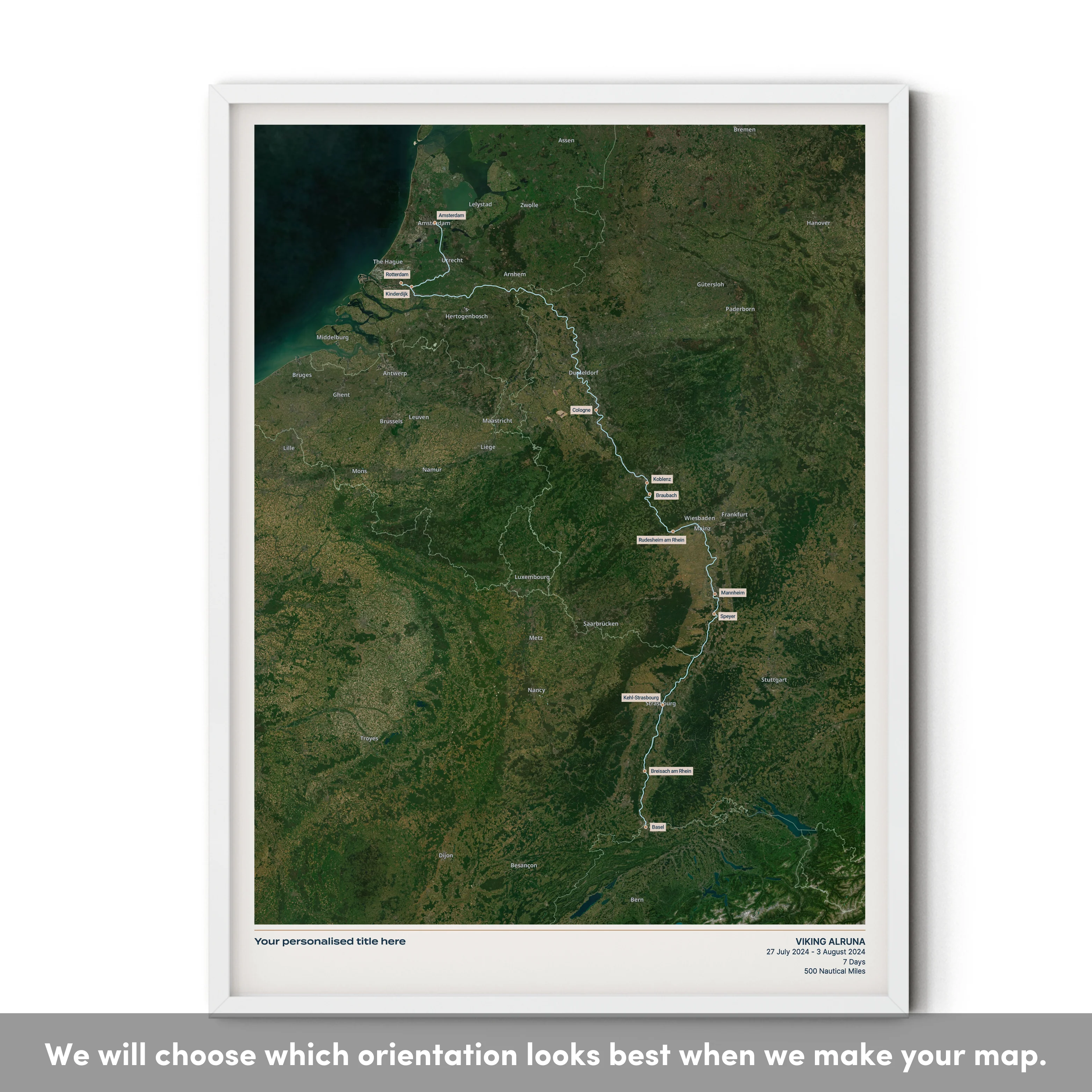 Custom River Cruise Map - Satellite - Image 40