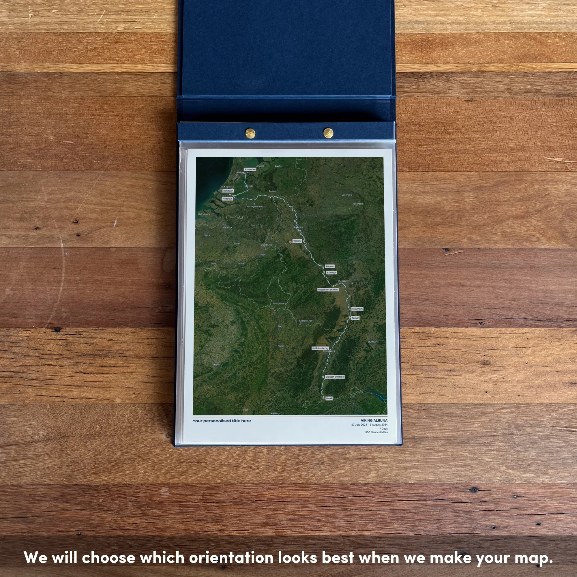 Custom River Cruise Map - Satellite - Image 41