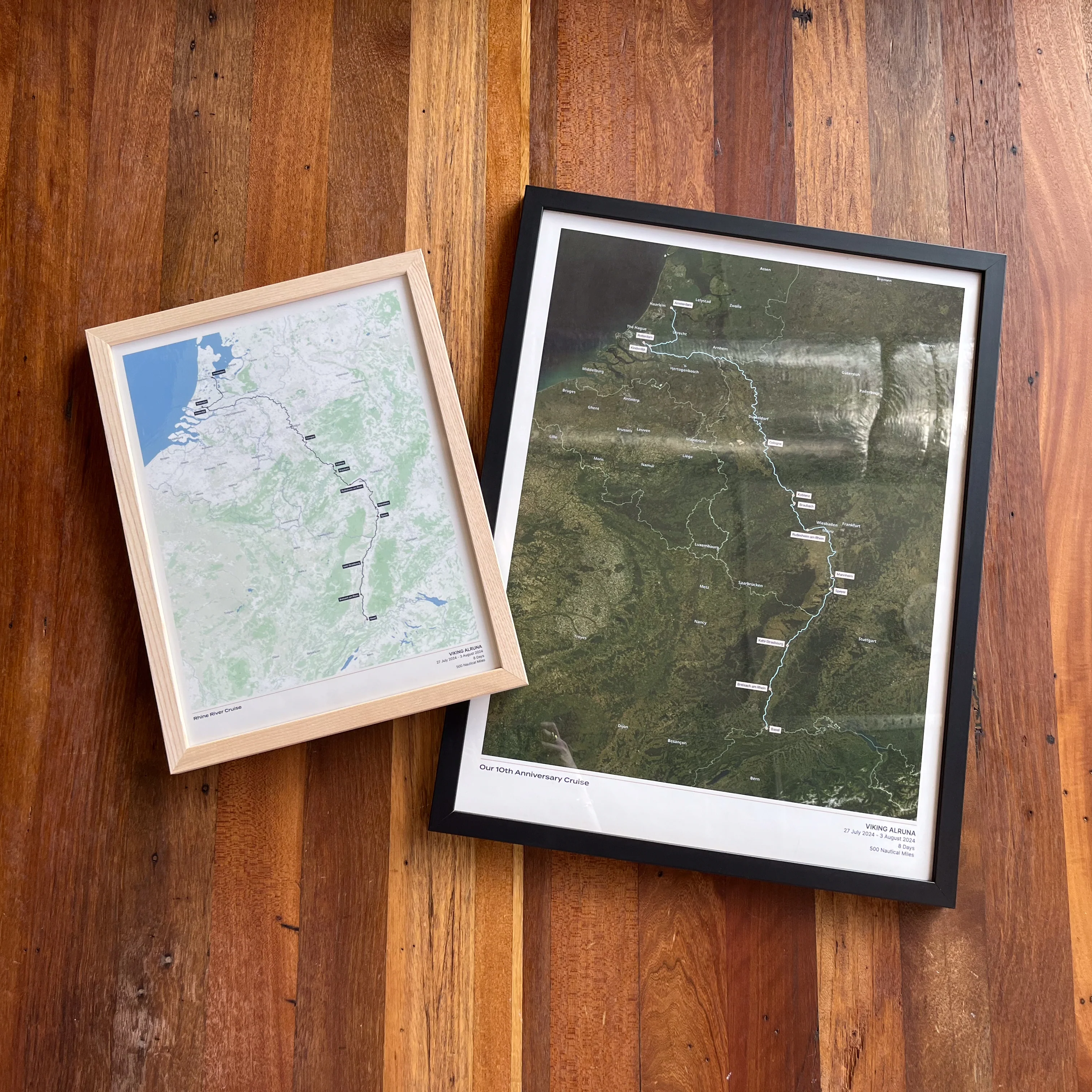 Custom River Cruise Map - Satellite - Image 6