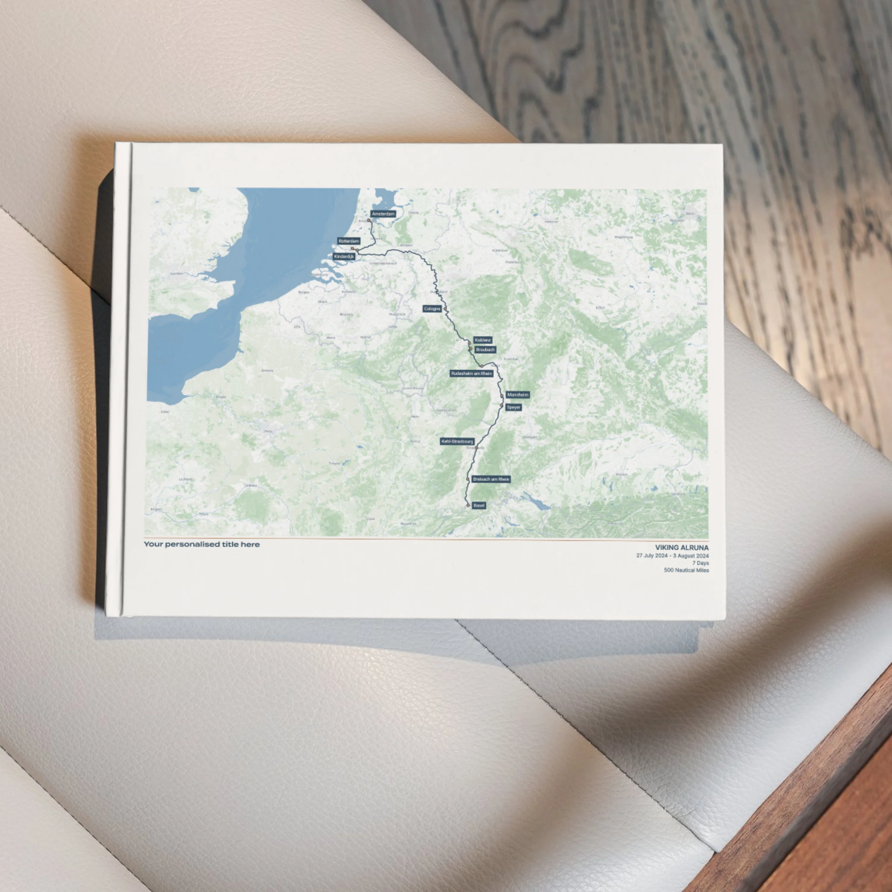 Digital Custom River Cruise Map - Image 3