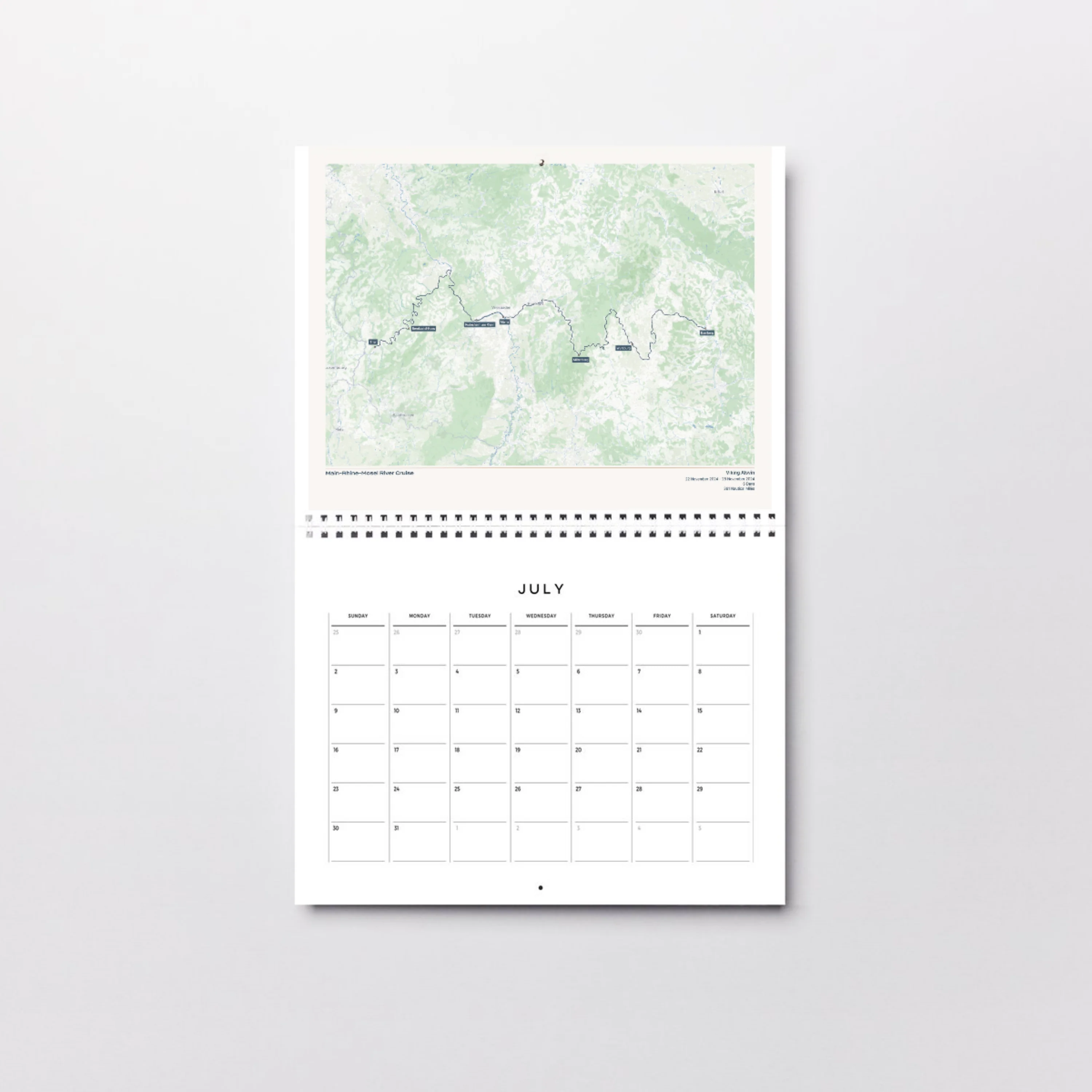 Digital Custom River Cruise Map - Image 4