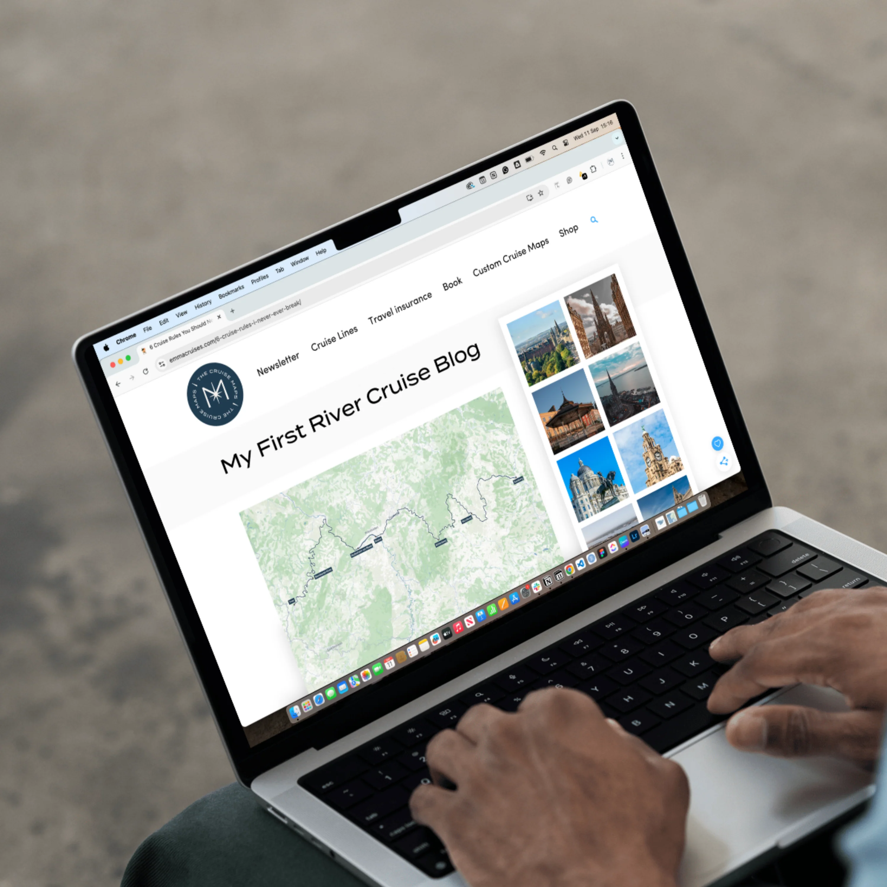 Digital Custom River Cruise Map - Image 5