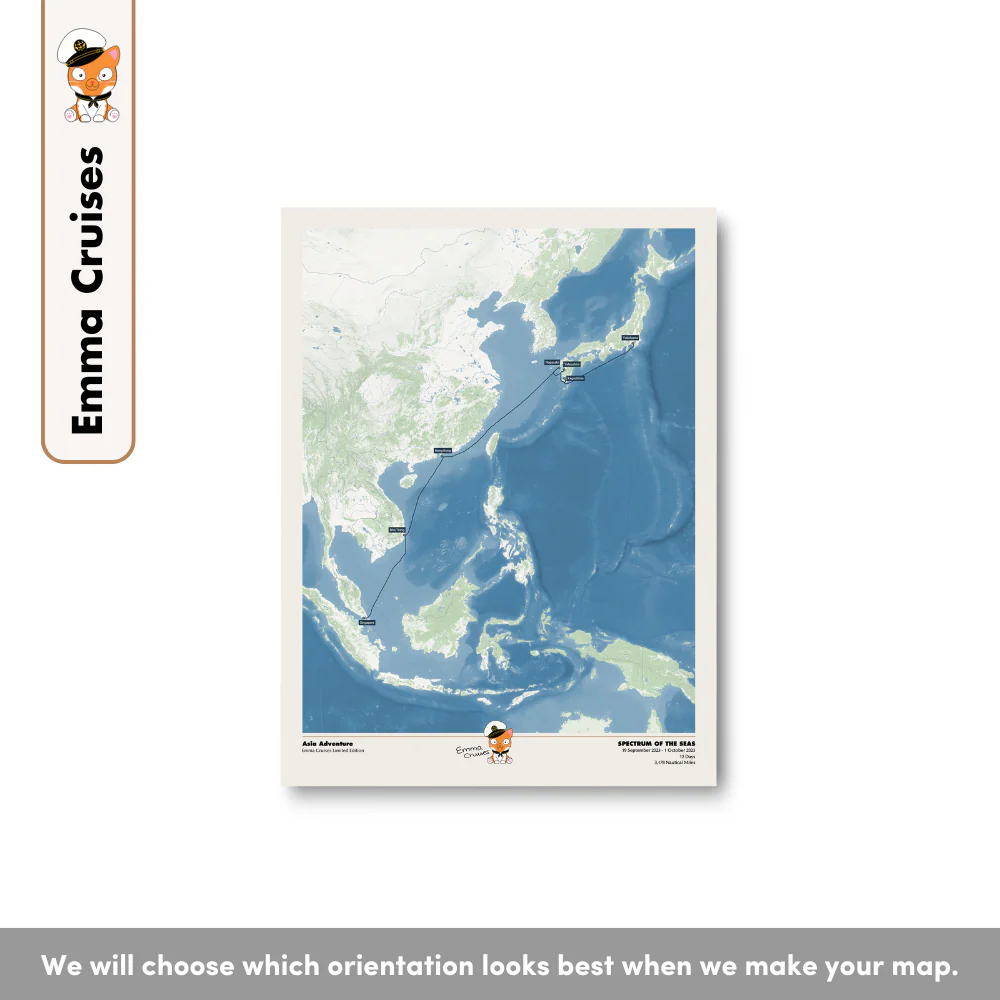 Emma Cruises Custom Cruise Map (Limited Edition) - Image 11