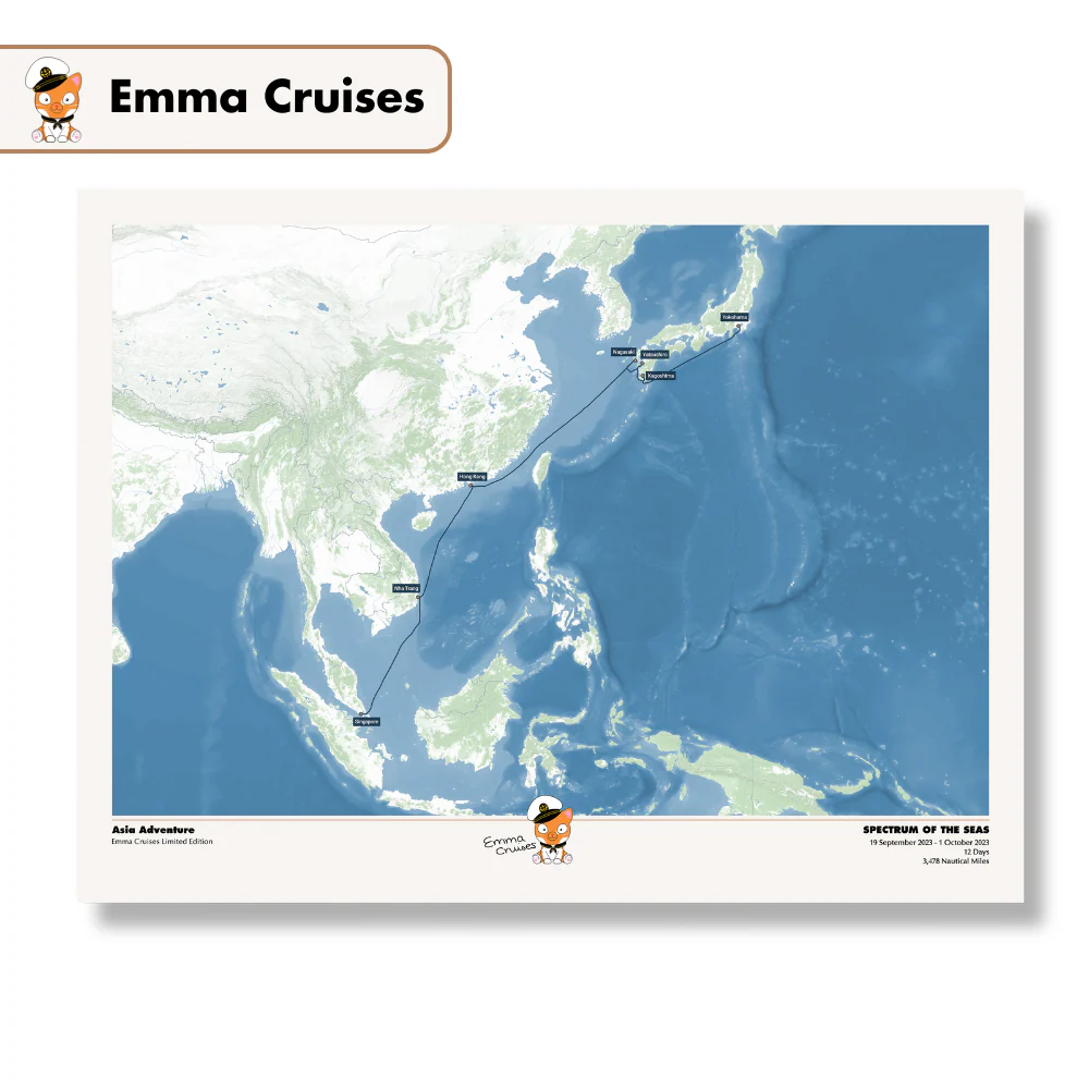 Emma Cruises Custom Cruise Map (Limited Edition) - Image 18