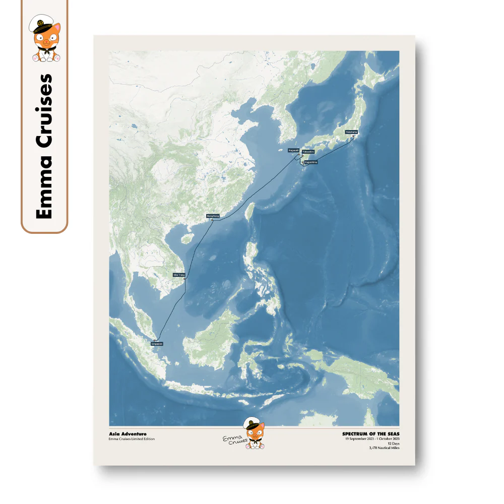 Emma Cruises Custom Cruise Map (Limited Edition) - Image 19