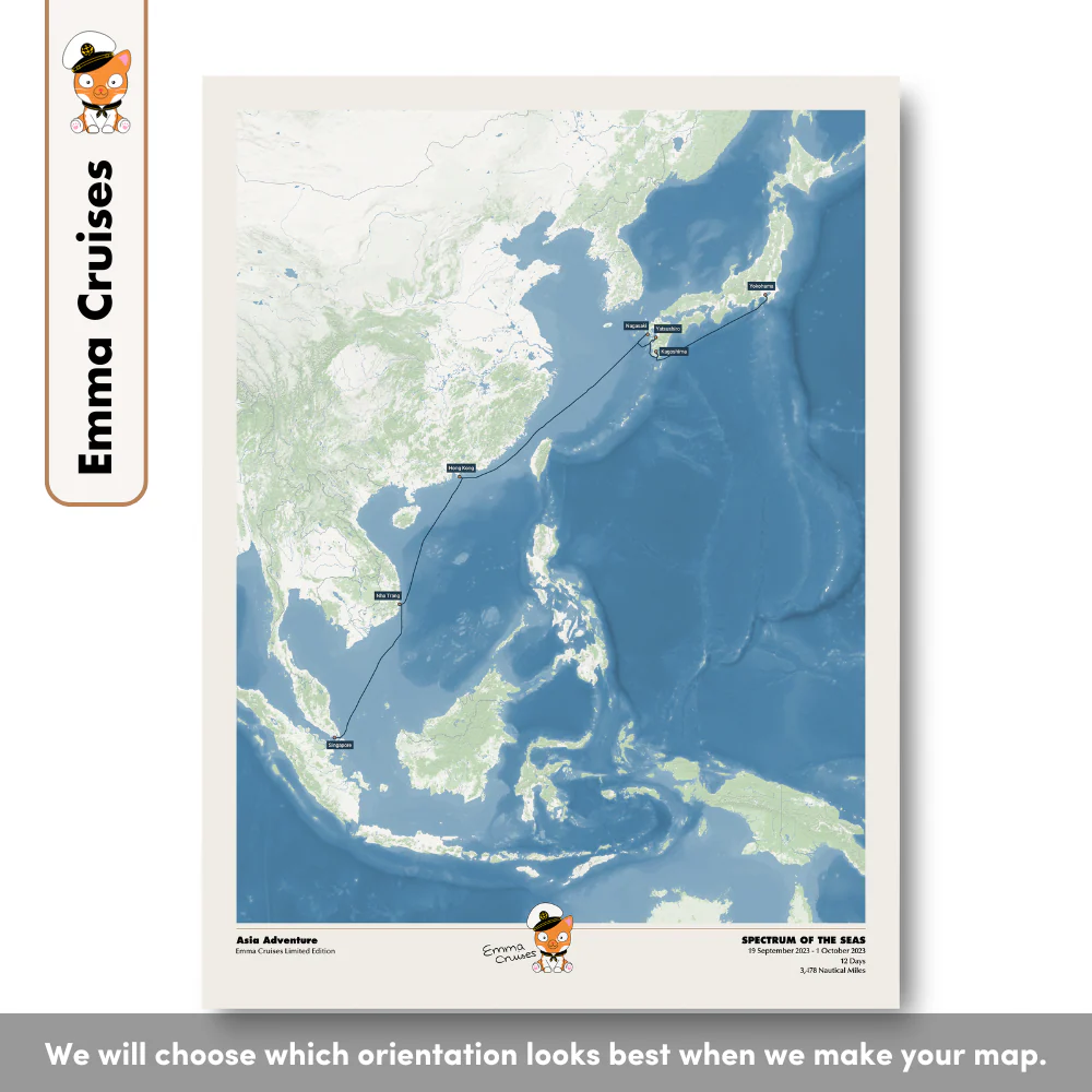 Emma Cruises Custom Cruise Map (Limited Edition) - Image 20