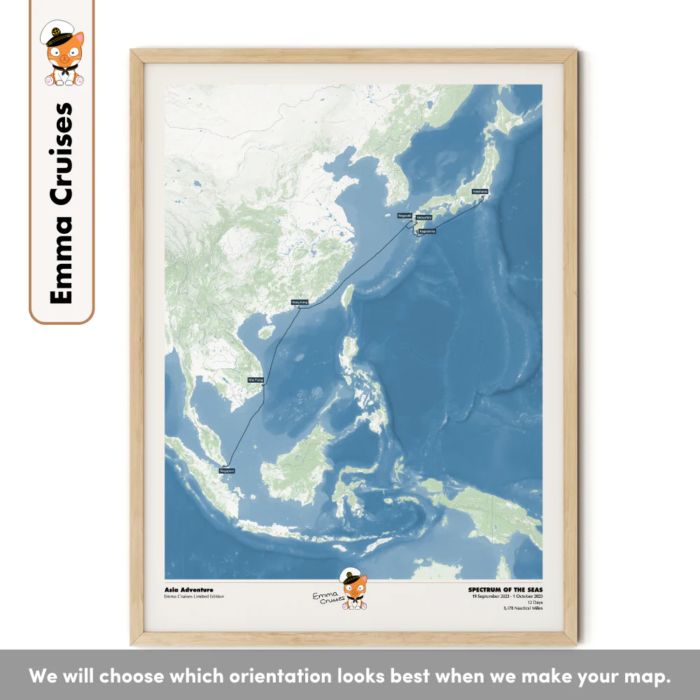 Emma Cruises Custom Cruise Map (Limited Edition) - Image 26