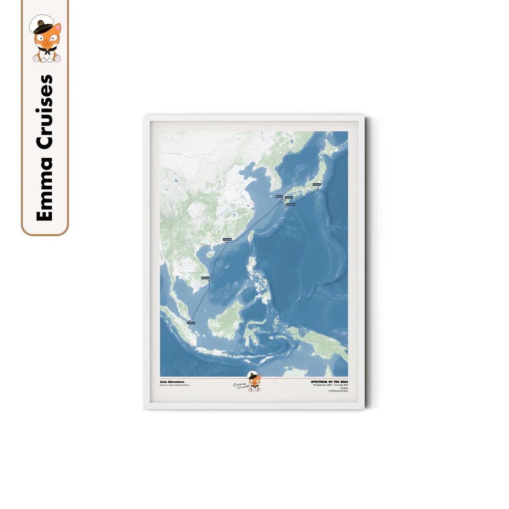 Emma Cruises Custom Cruise Map (Limited Edition) - Image 28