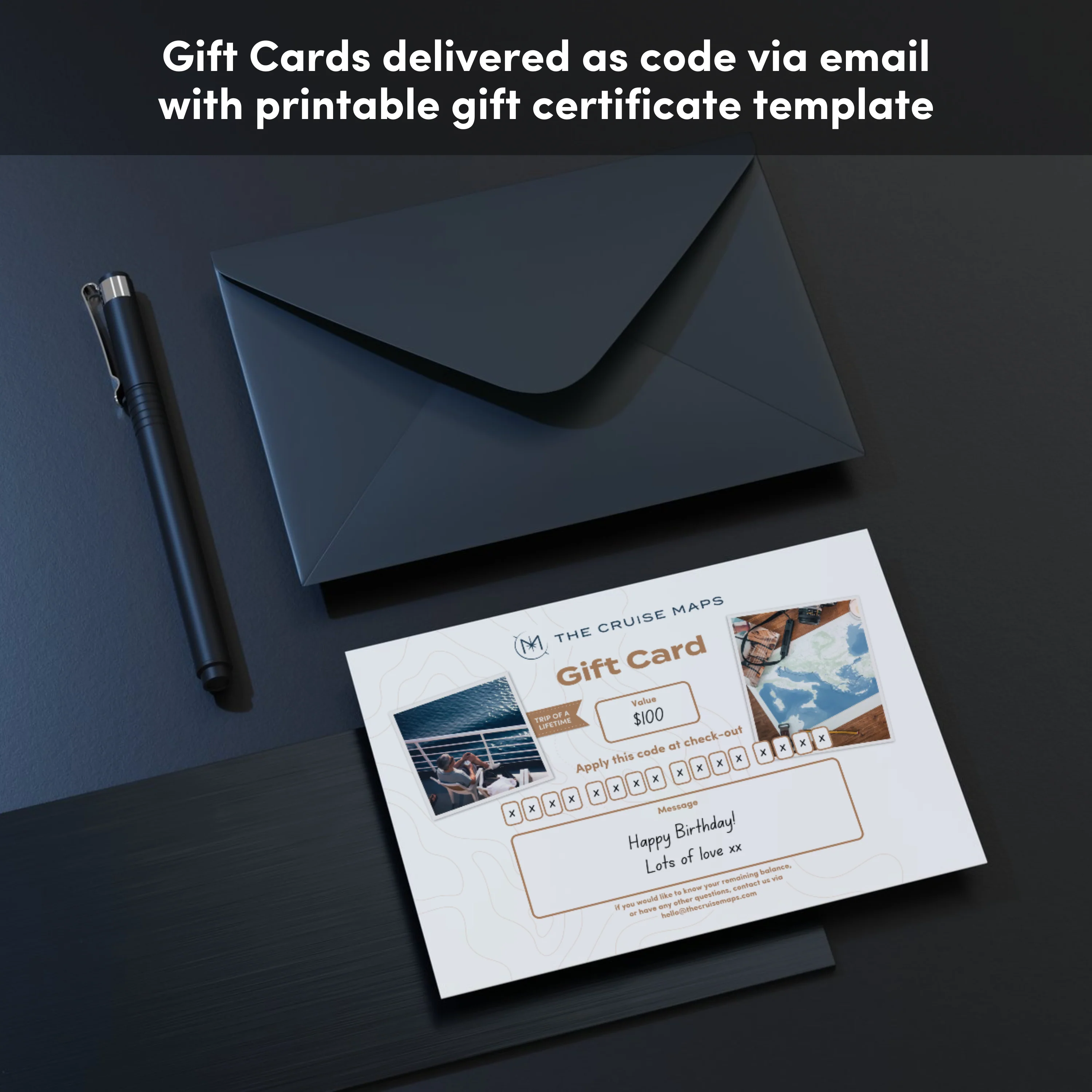 Cruise Maps Gift Card - Image 3