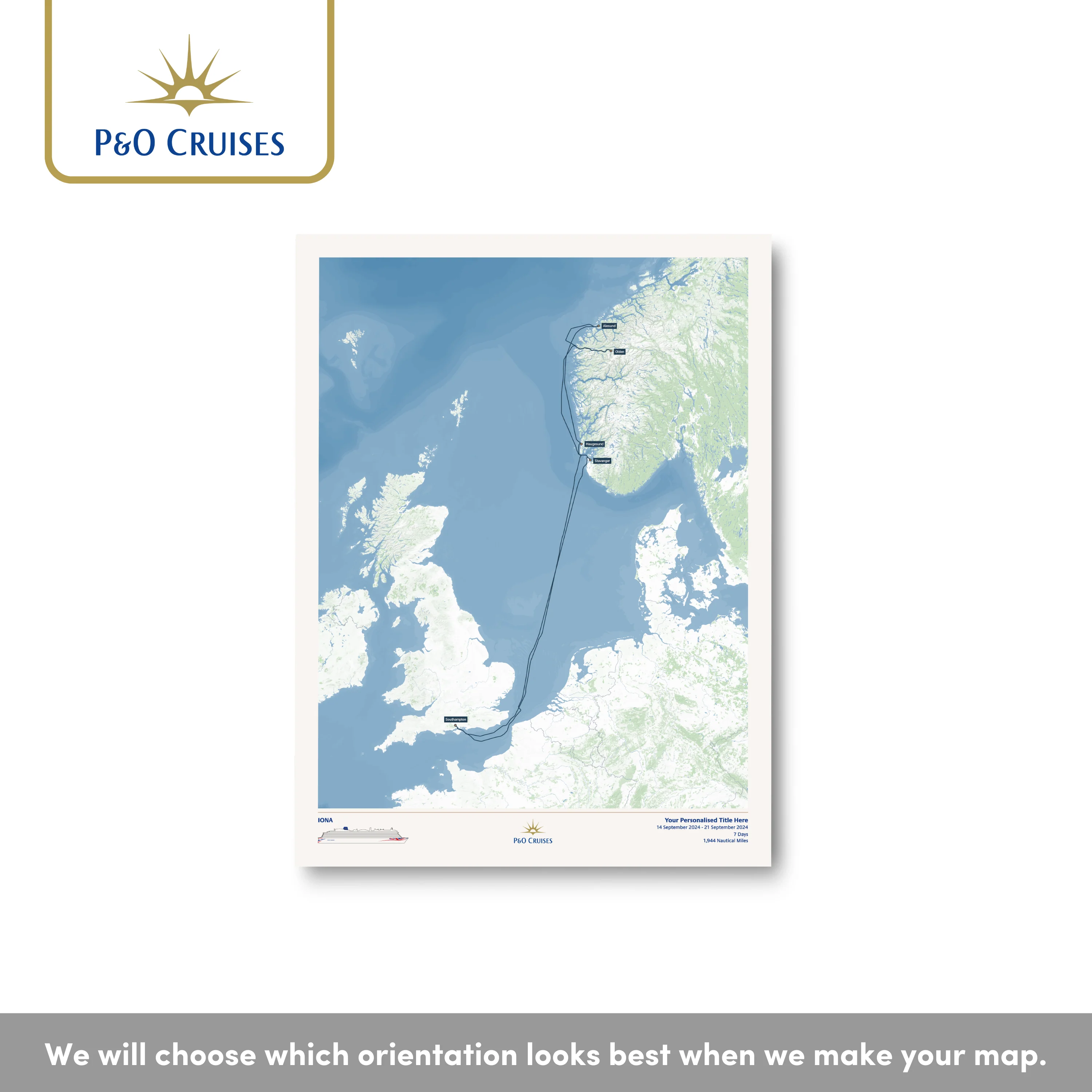 P&O Cruises Custom Cruise Map - Image 20