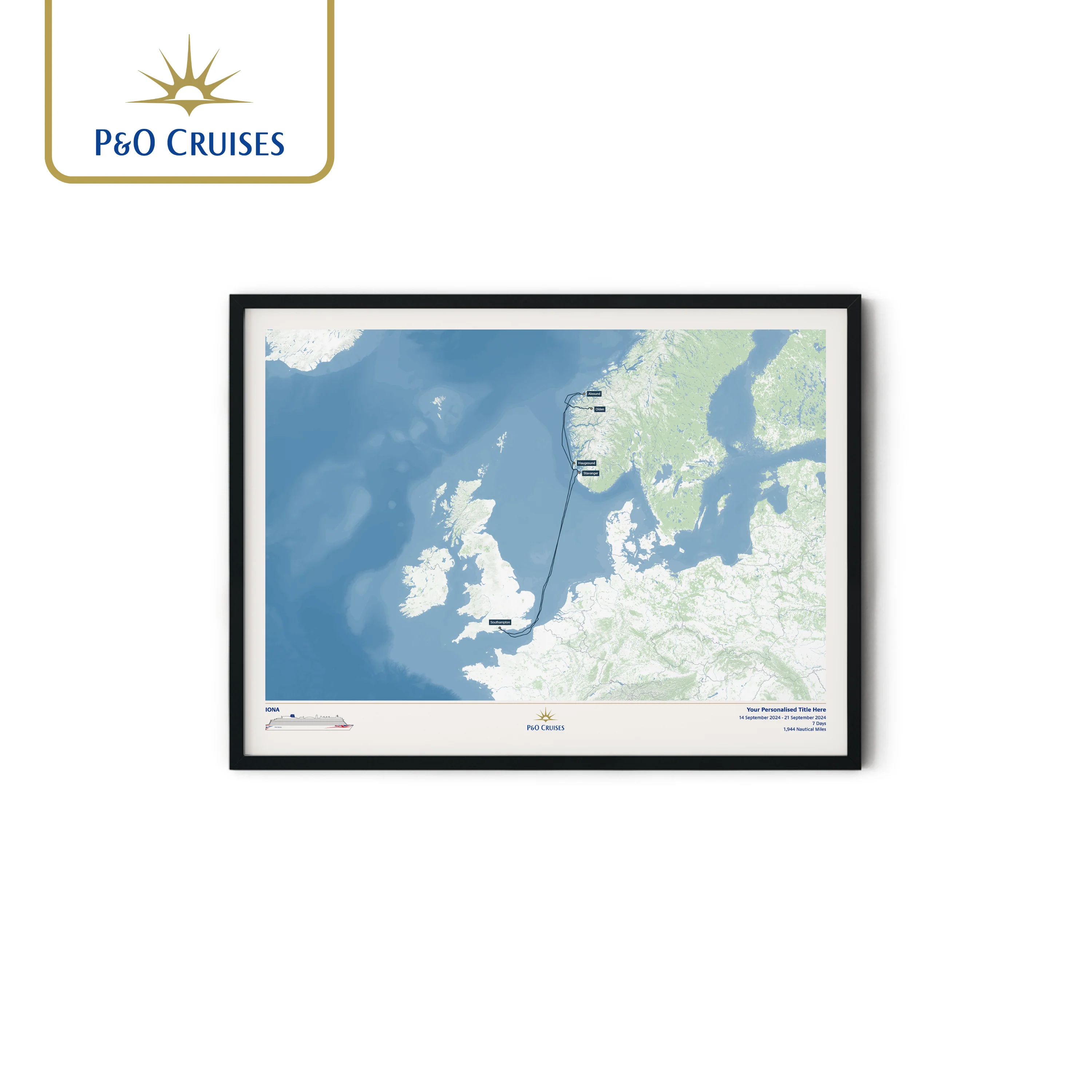 P&O Cruises Custom Cruise Map - Image 21