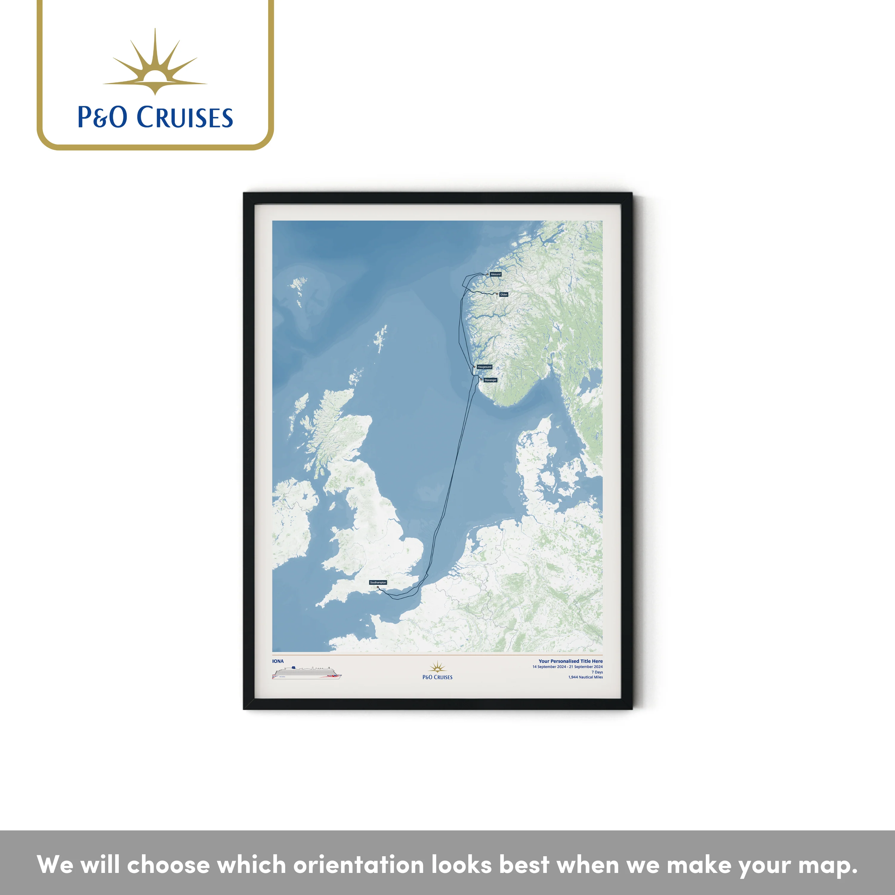 P&O Cruises Custom Cruise Map - Image 23