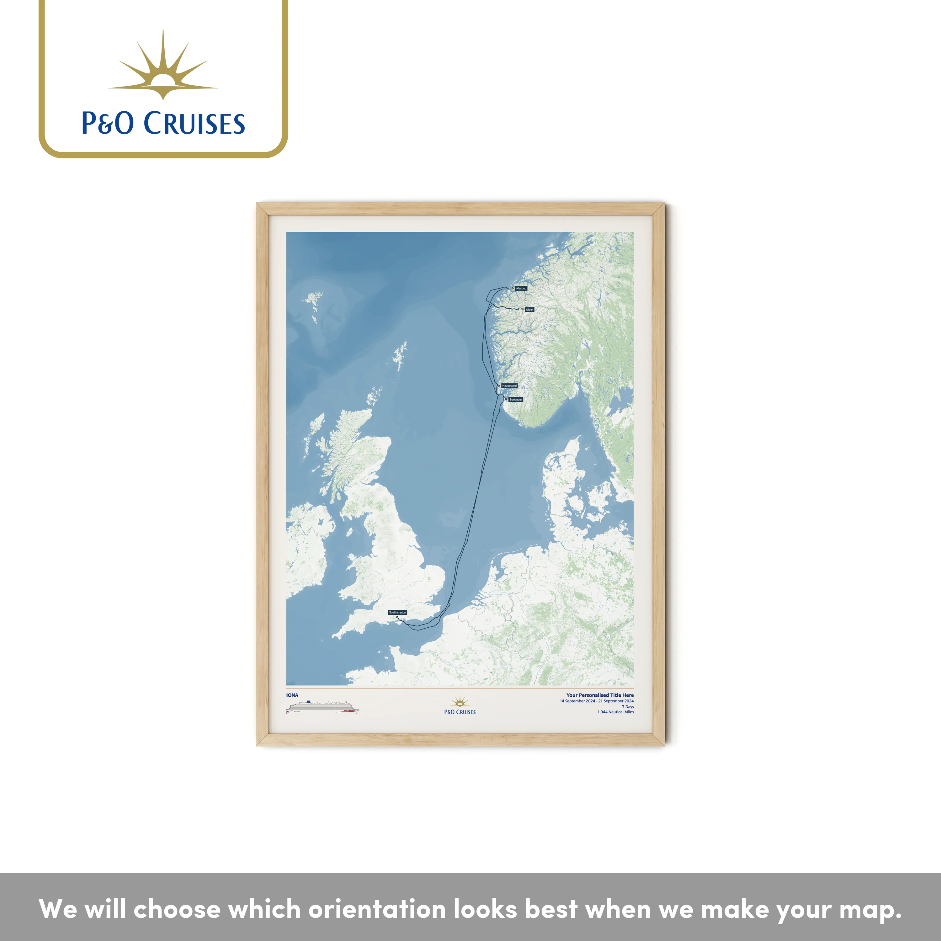 P&O Cruises Custom Cruise Map - Image 26