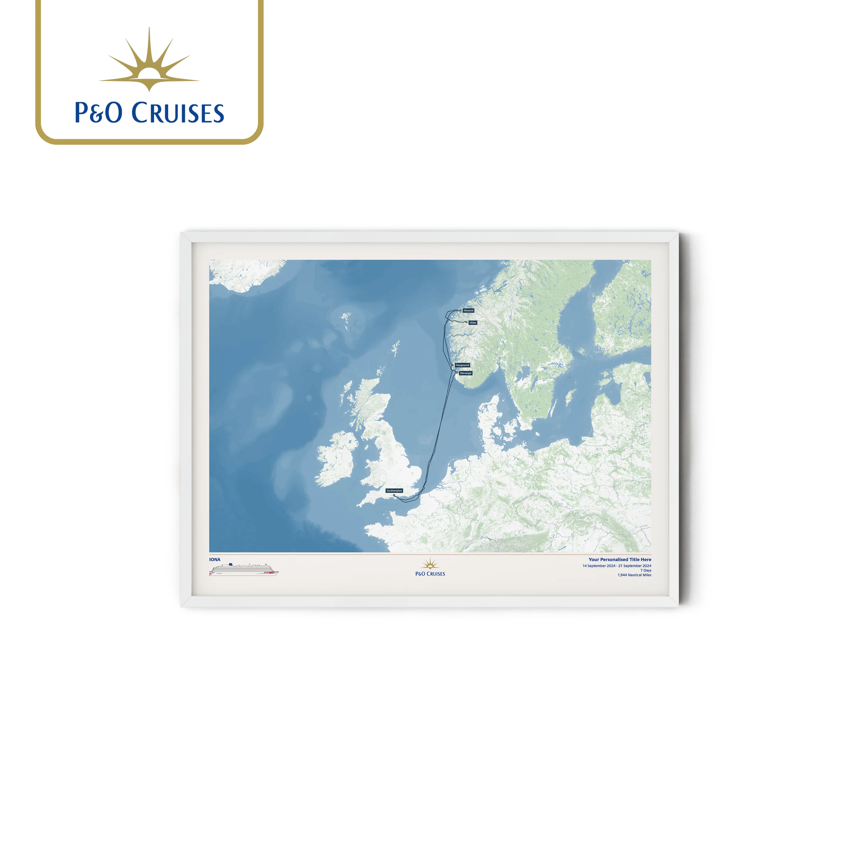 P&O Cruises Custom Cruise Map - Image 27