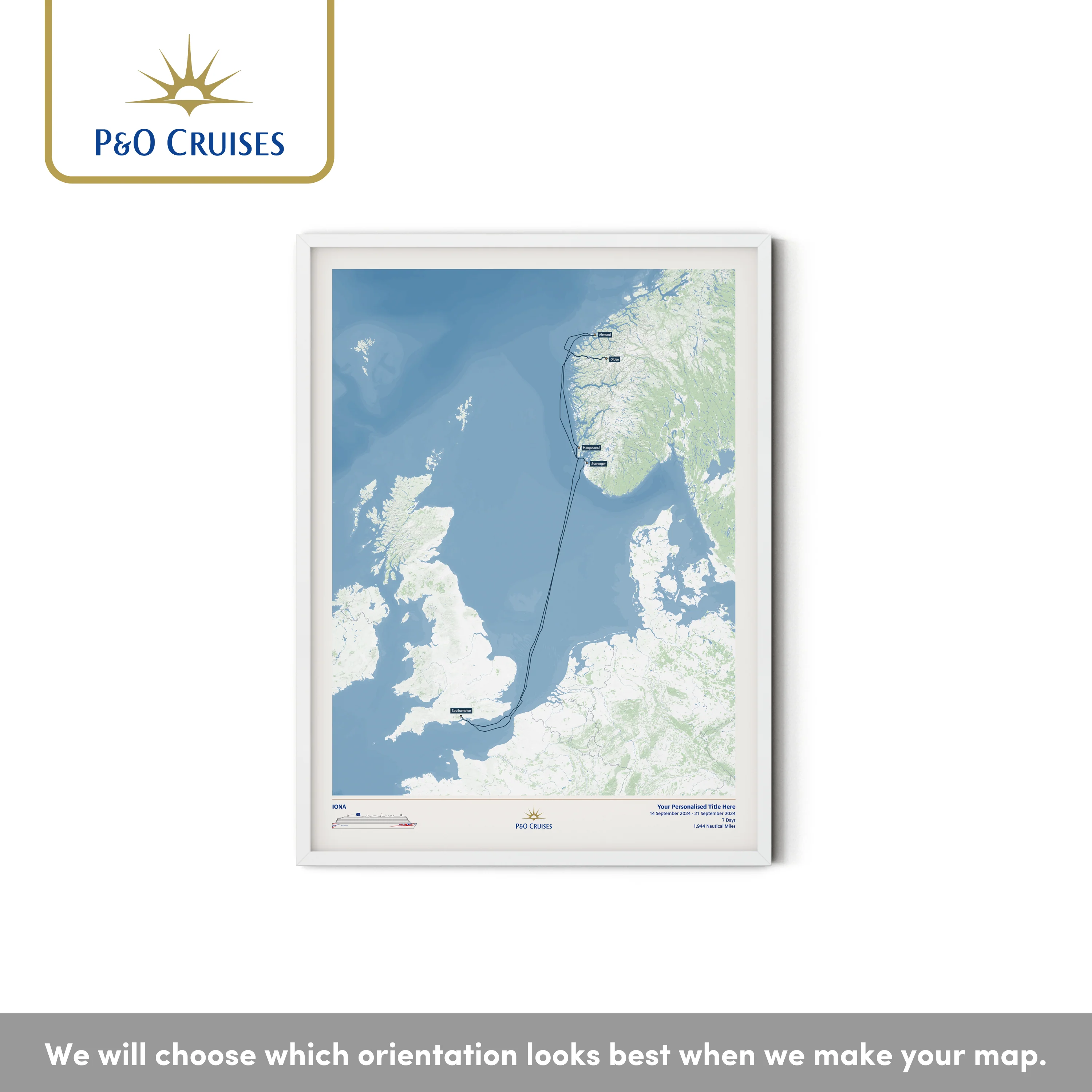 P&O Cruises Custom Cruise Map - Image 29
