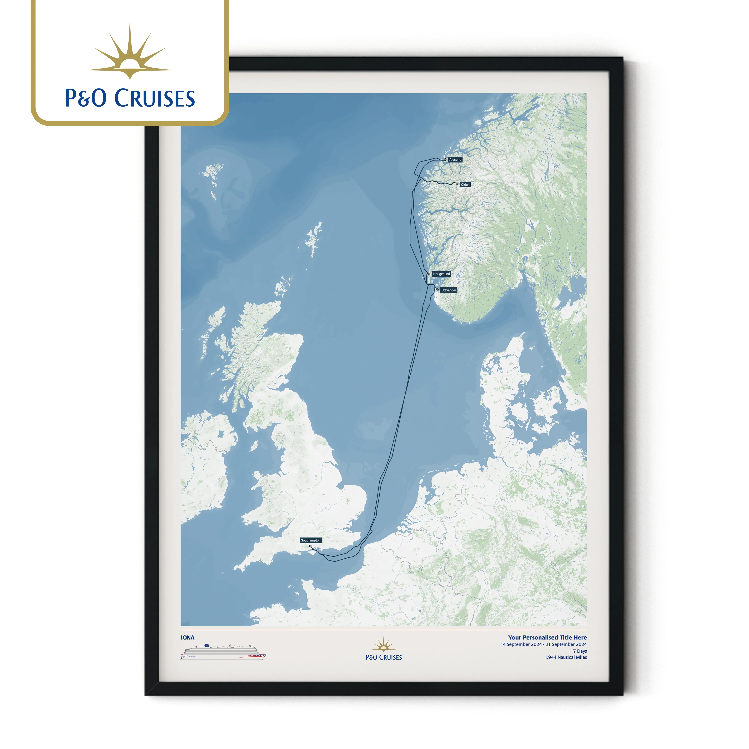 P&O Cruises Custom Cruise Map - Image 34
