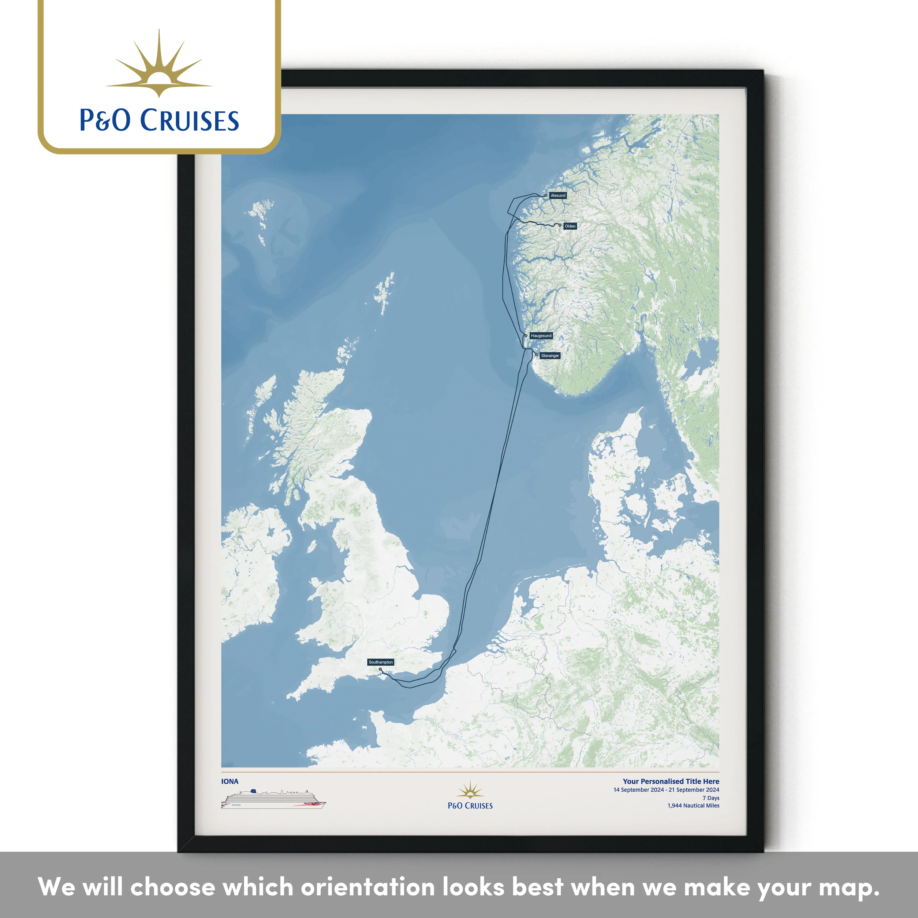 P&O Cruises Custom Cruise Map - Image 35