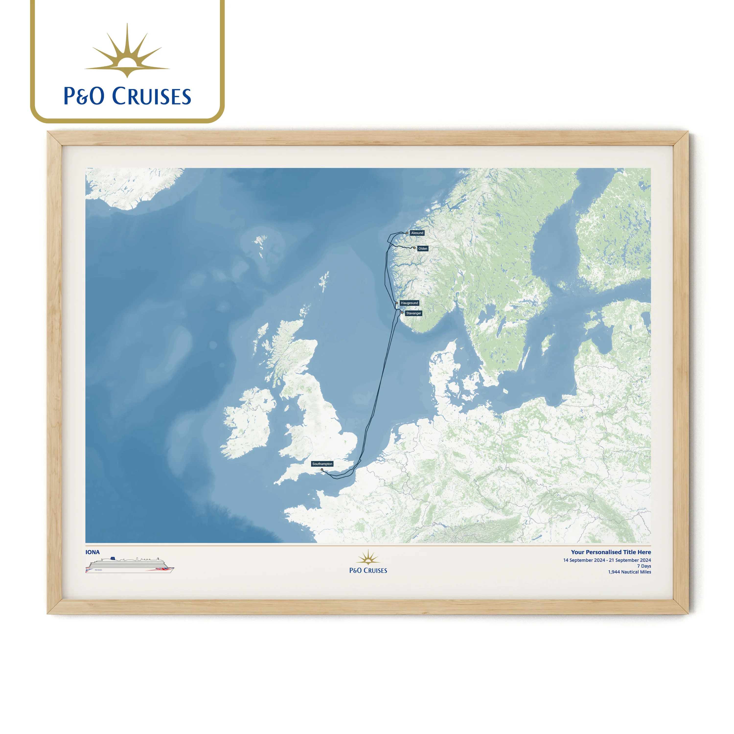 P&O Cruises Custom Cruise Map - Image 36