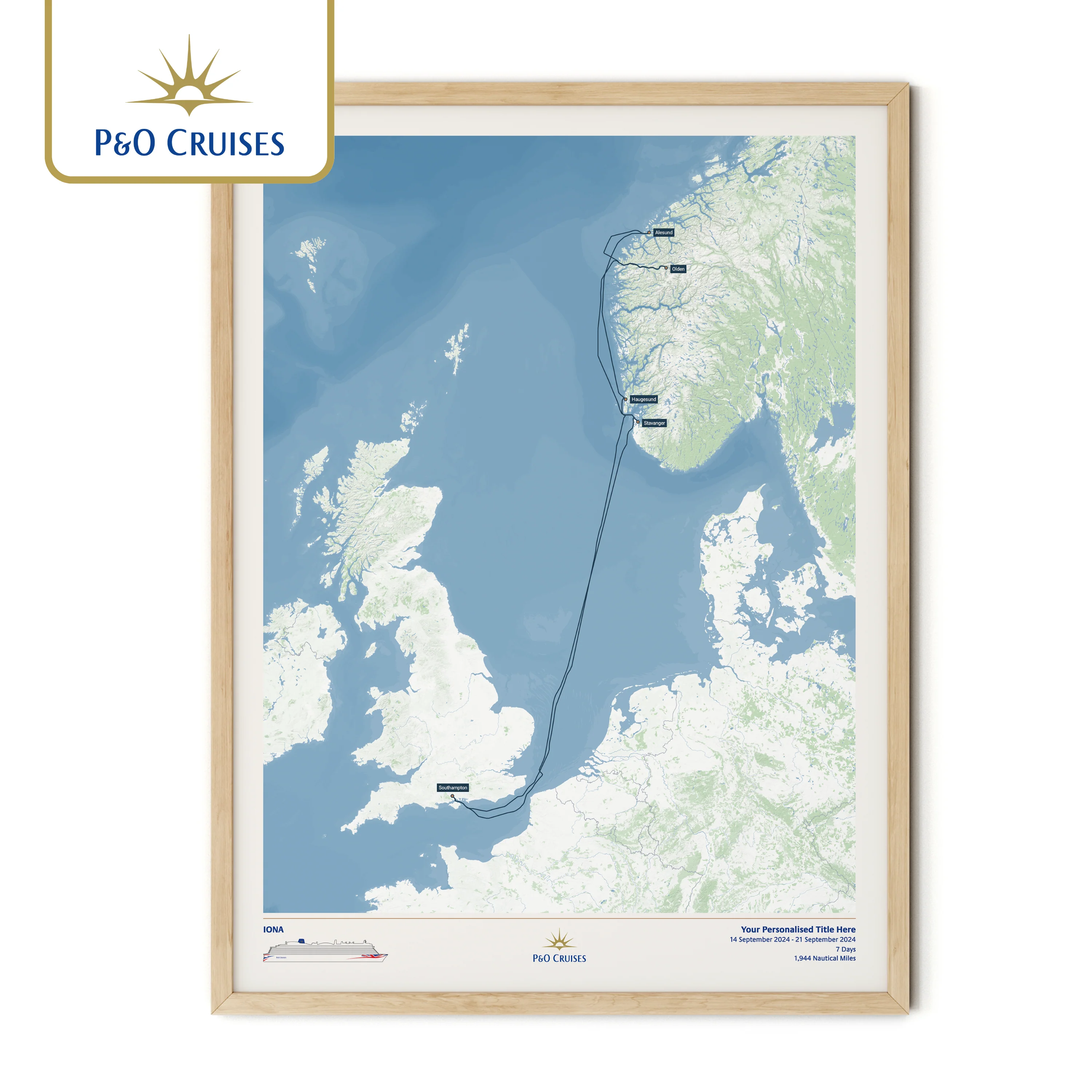P&O Cruises Custom Cruise Map - Image 37