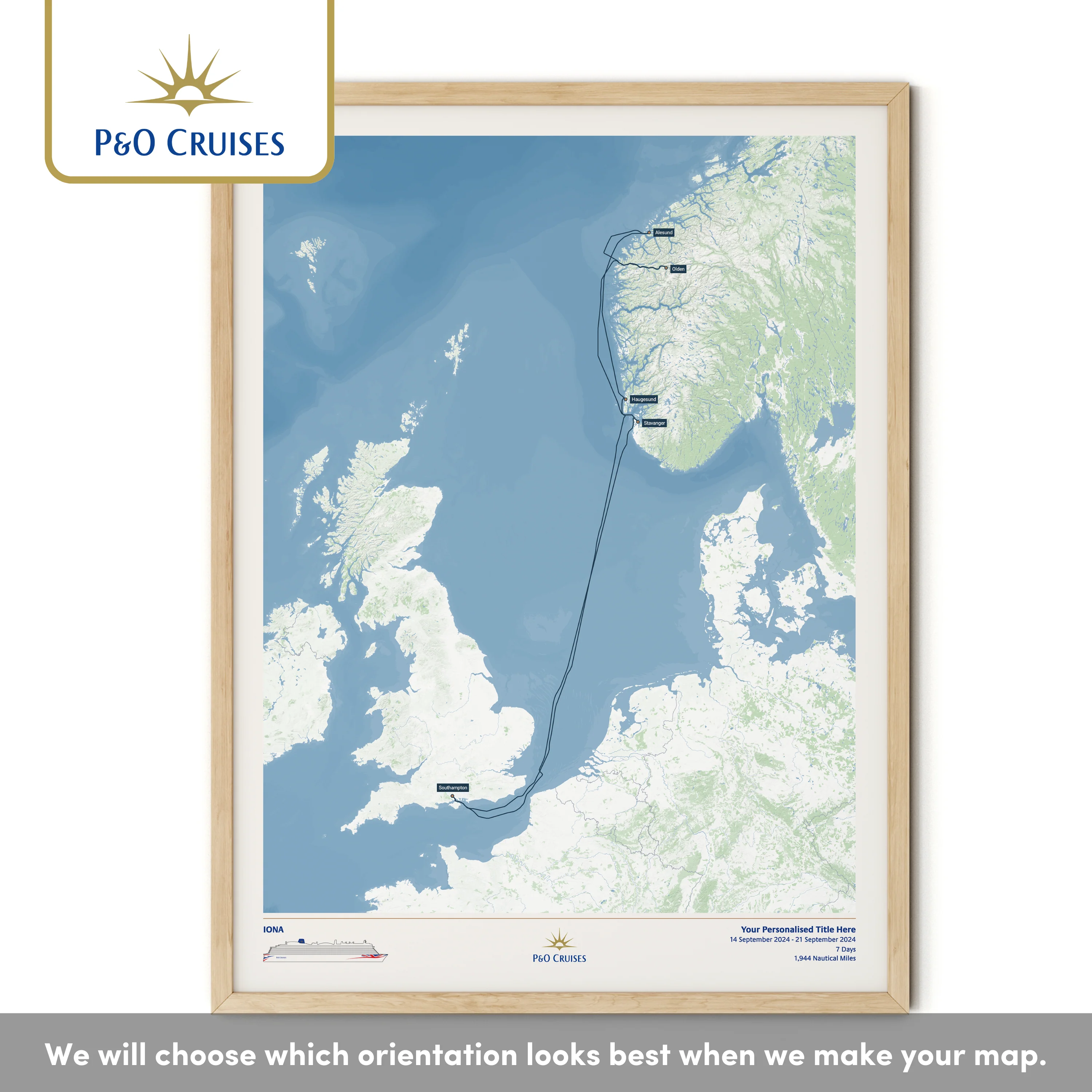P&O Cruises Custom Cruise Map - Image 38