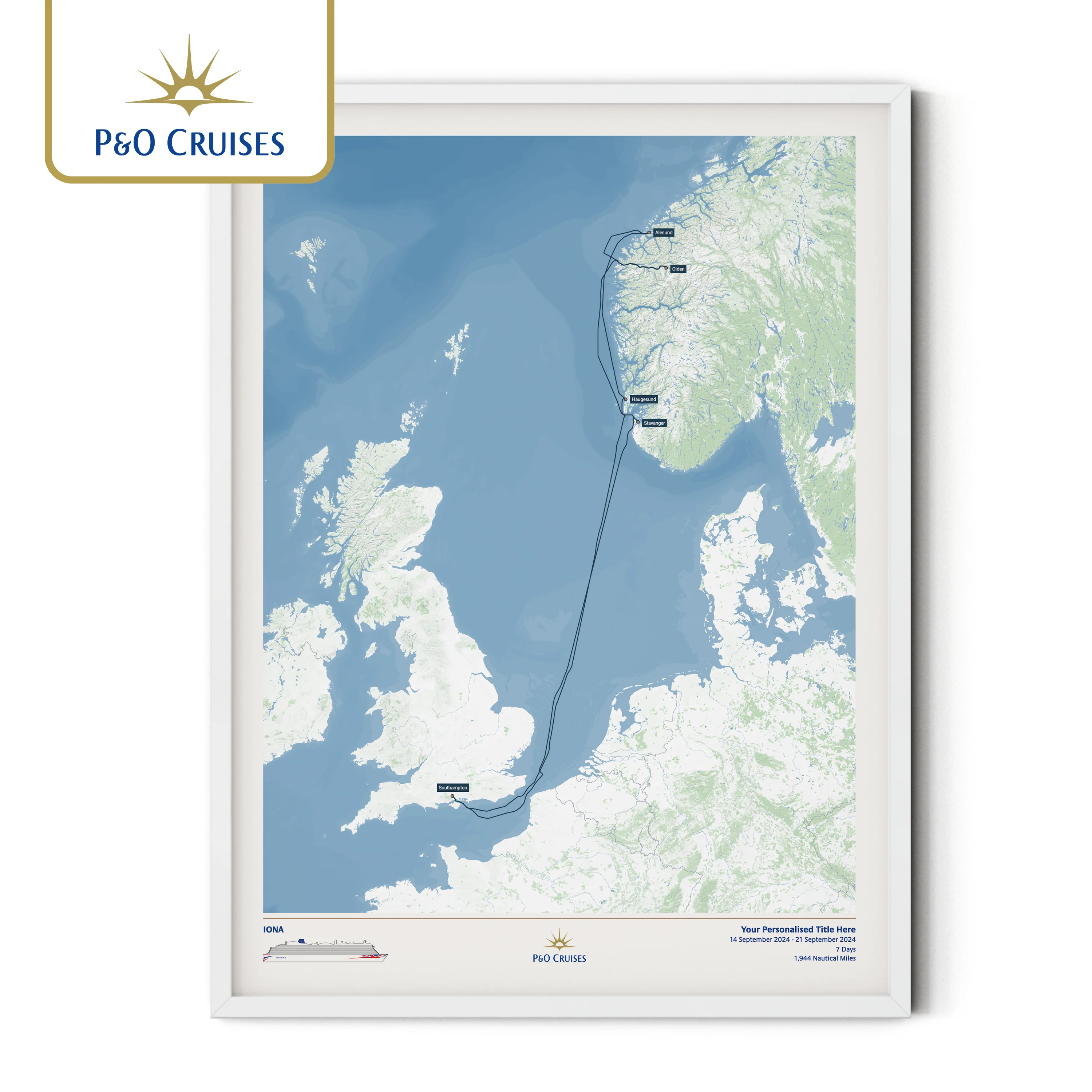 P&O Cruises Custom Cruise Map - Image 40