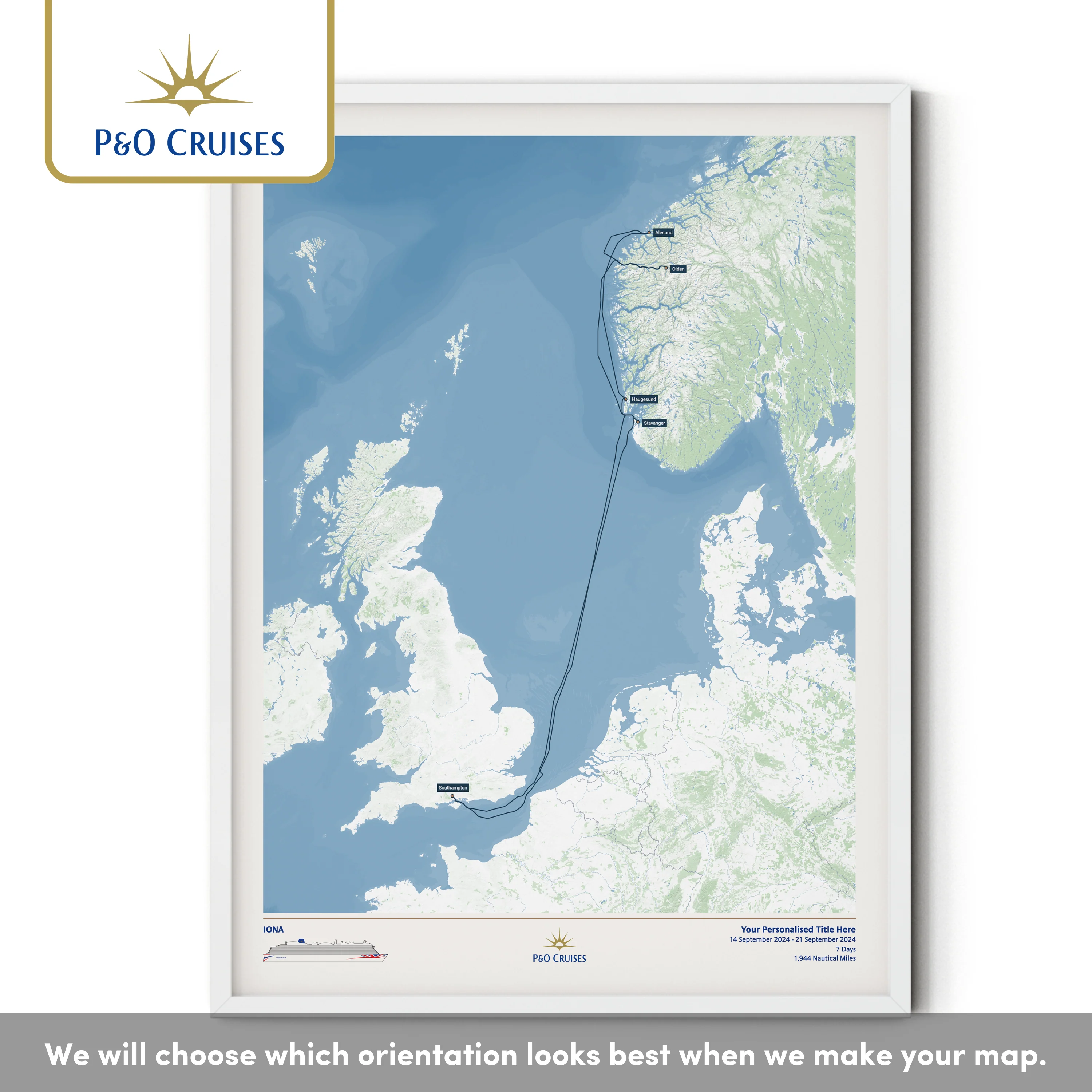 P&O Cruises Custom Cruise Map - Image 41