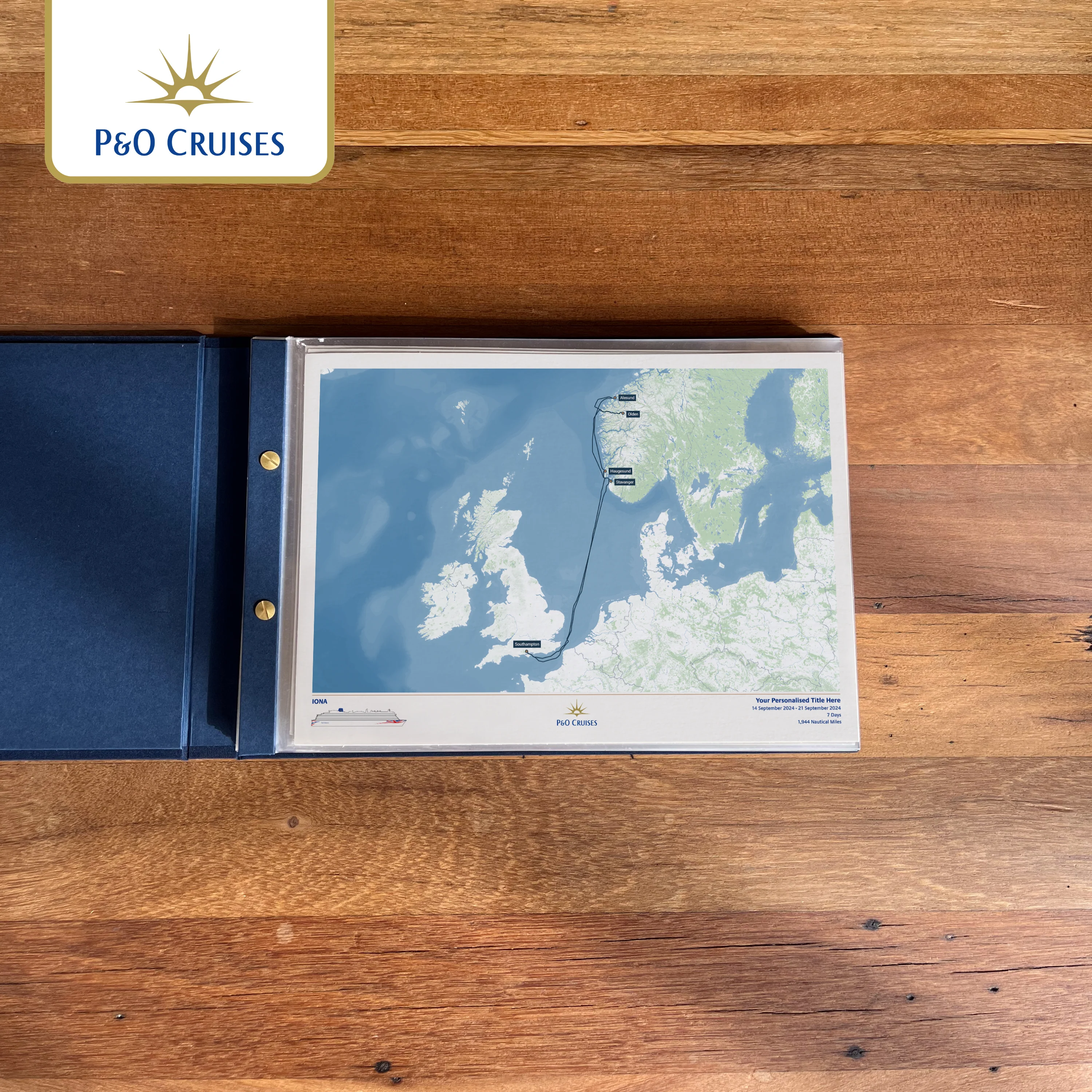 P&O Cruises Custom Cruise Map - Image 42