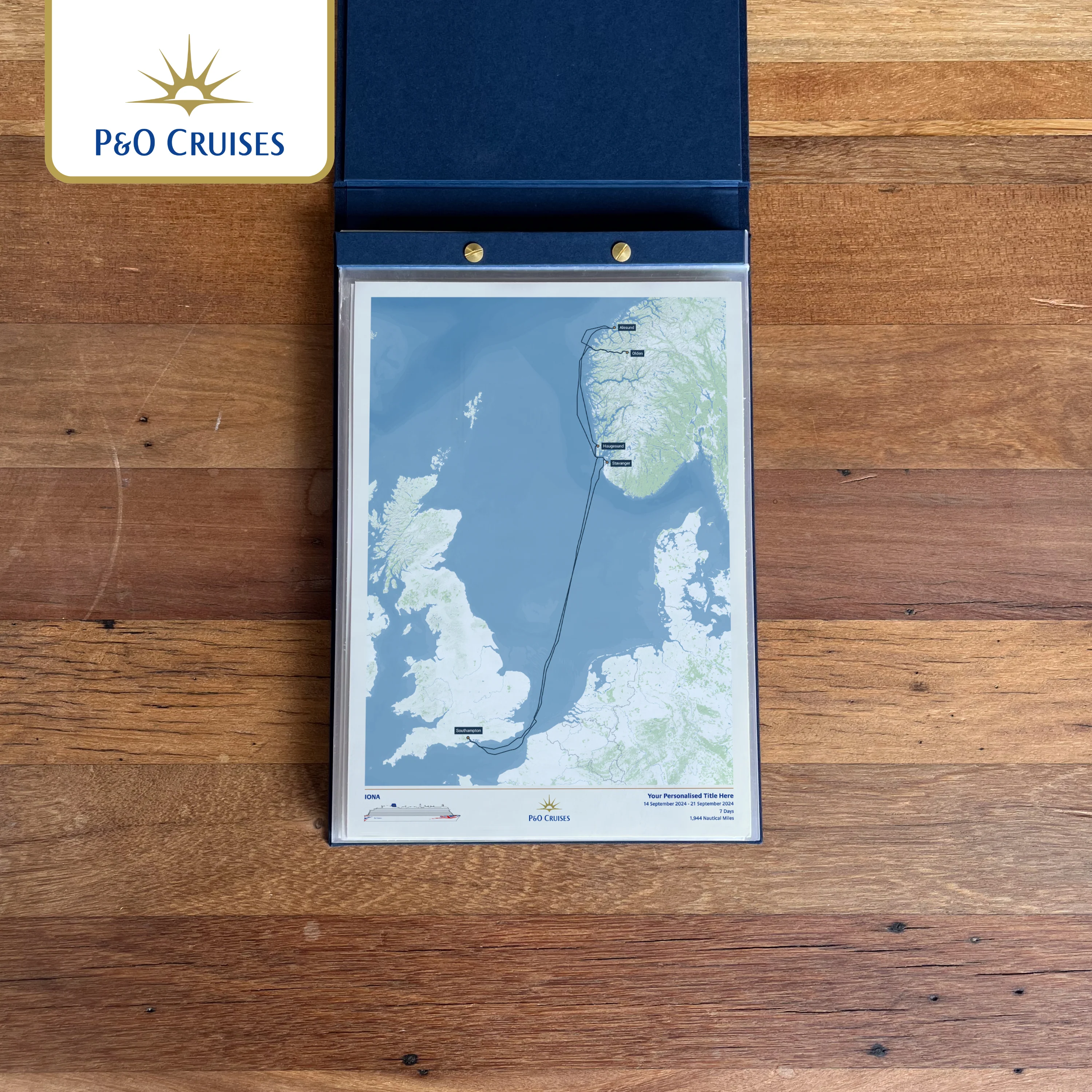 P&O Cruises Custom Cruise Map - Image 43
