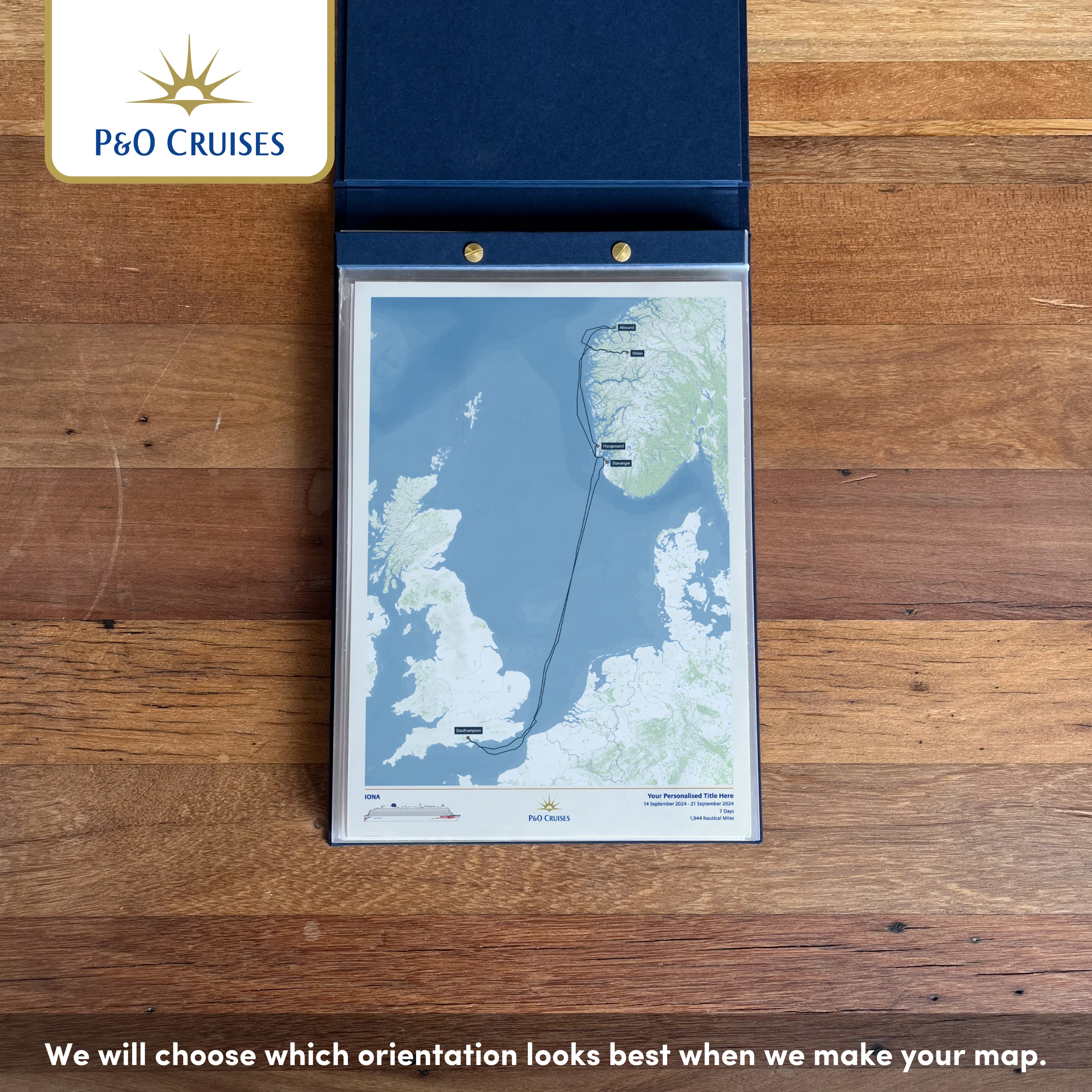 P&O Cruises Custom Cruise Map - Image 44