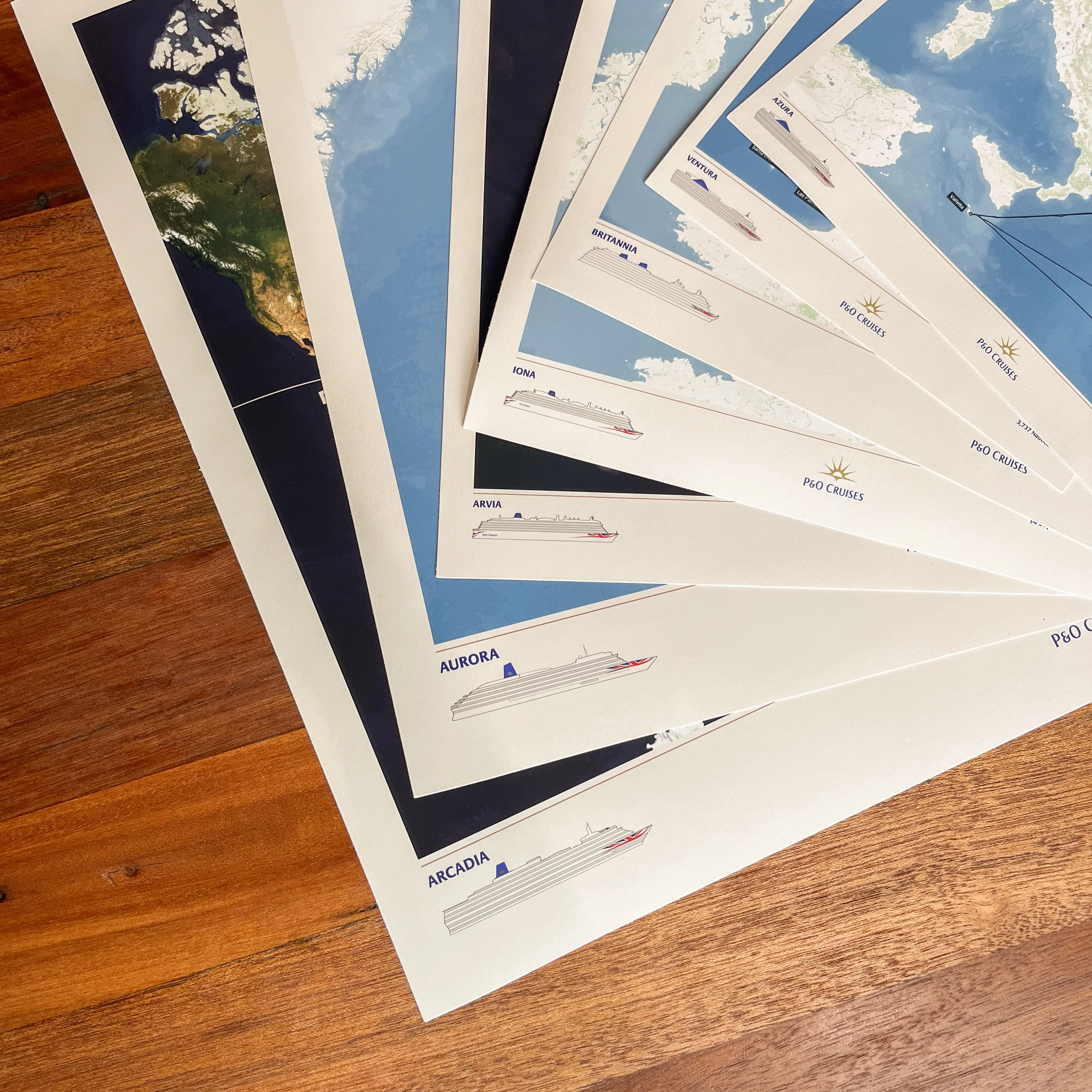 P&O Cruises Custom Cruise Map - Image 8