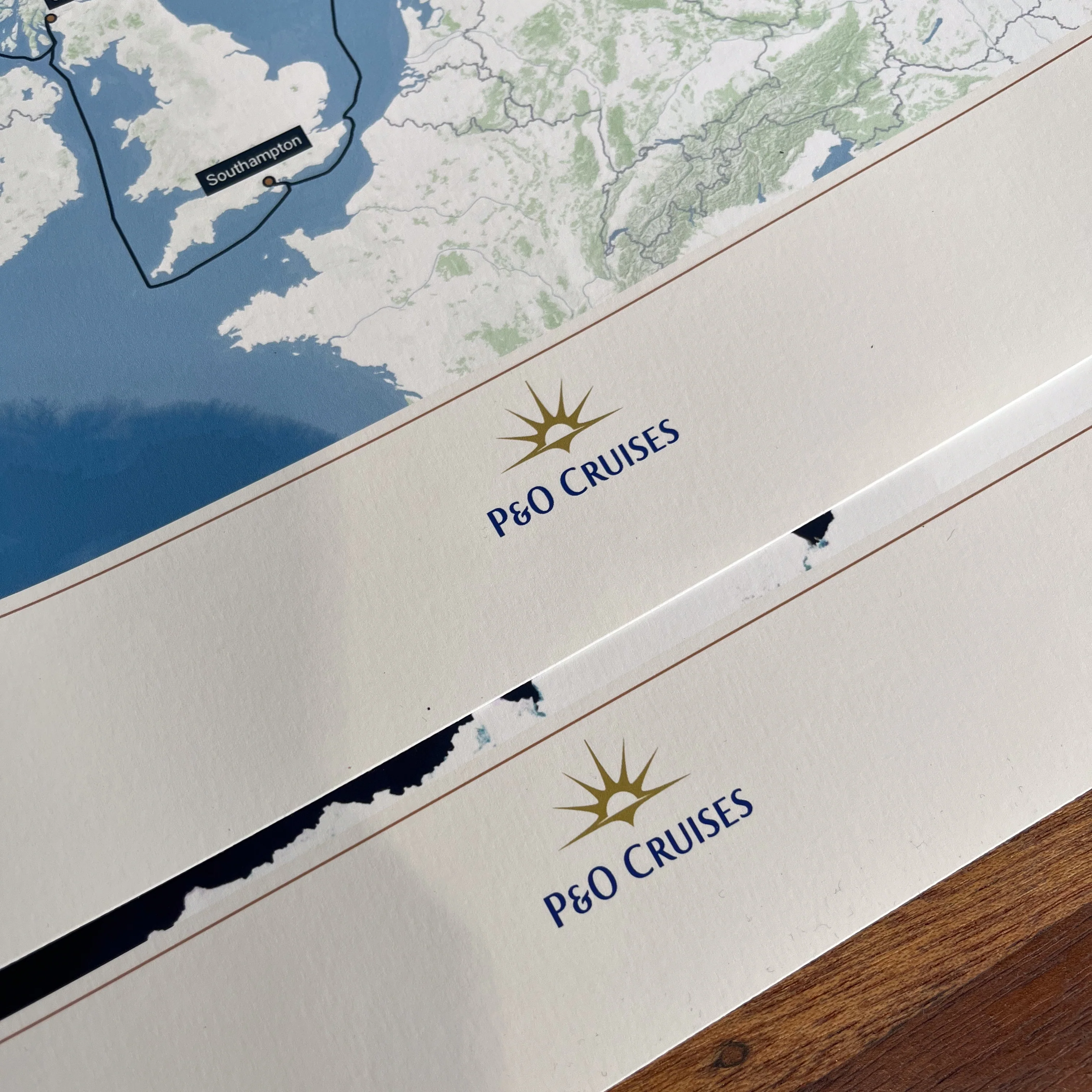 P&O Cruises Custom Cruise Map - Image 9