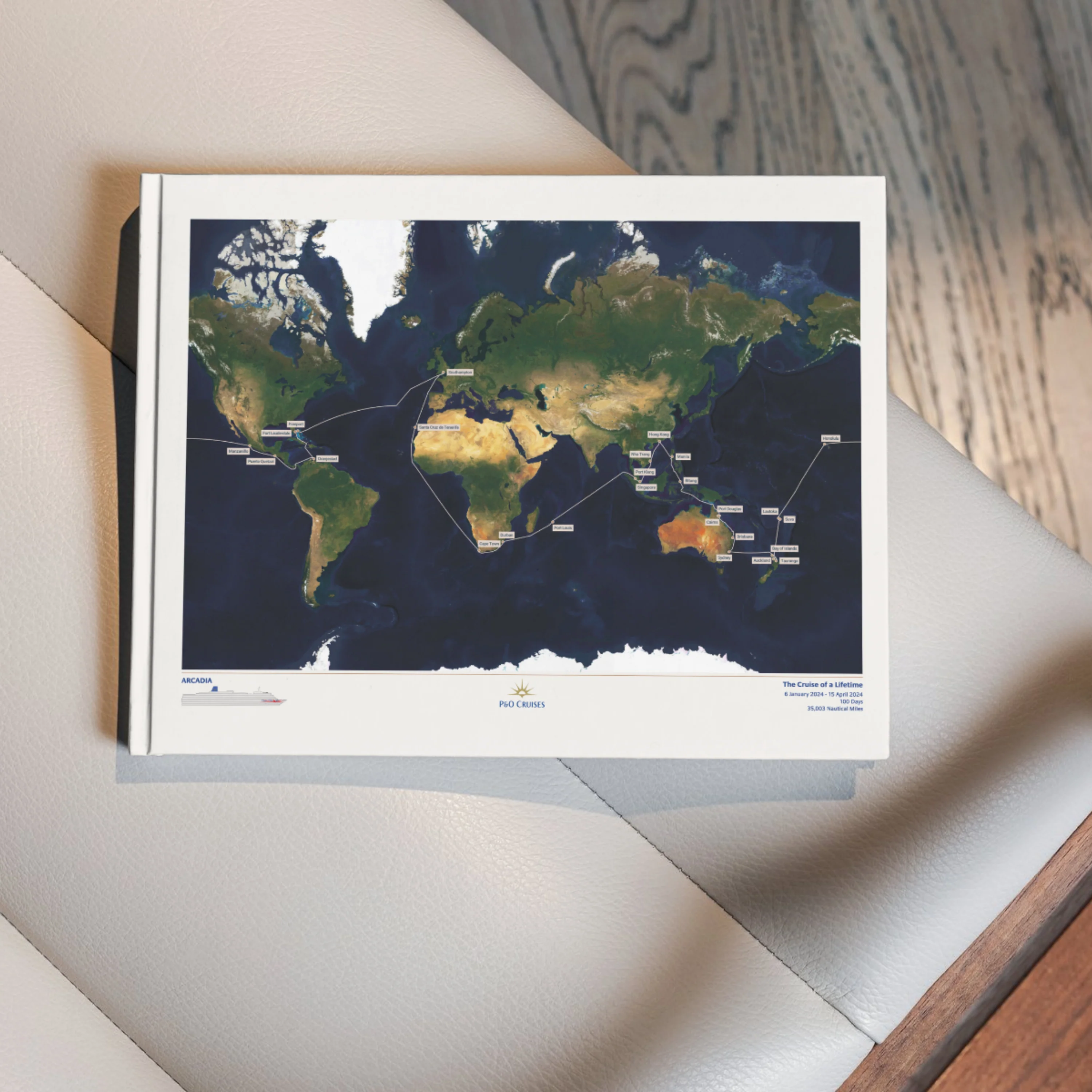 P&O Cruises Digital Cruise Map - Satellite - Image 3