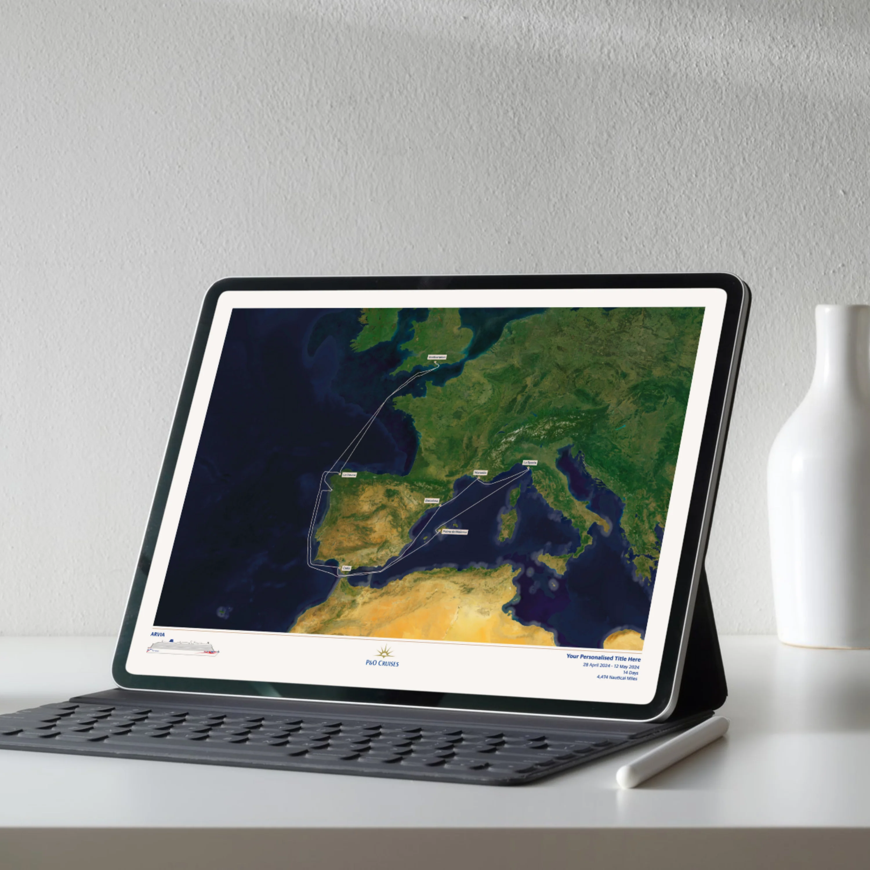 P&O Cruises Digital Cruise Map - Satellite - Image 6