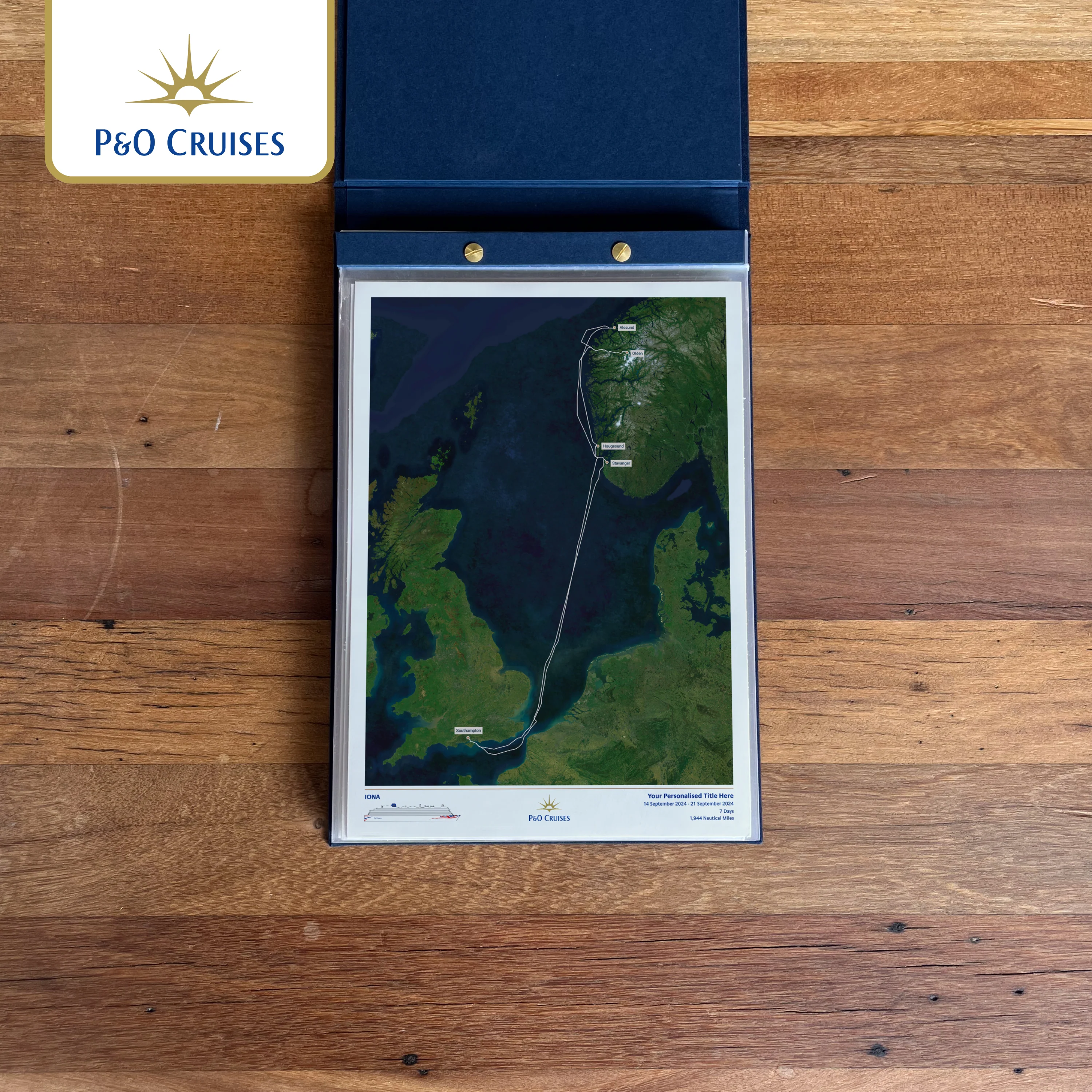 P&O Cruises Custom Cruise Map - Satellite - Image 42