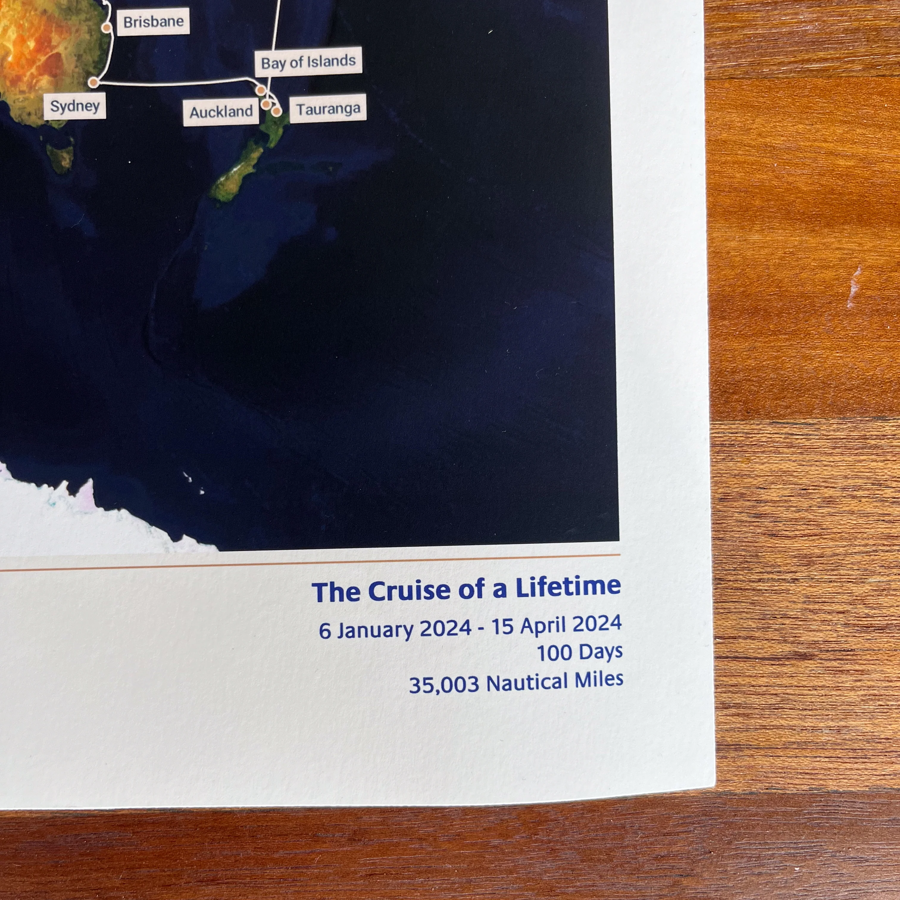 P&O Cruises Custom Cruise Map - Satellite - Image 6