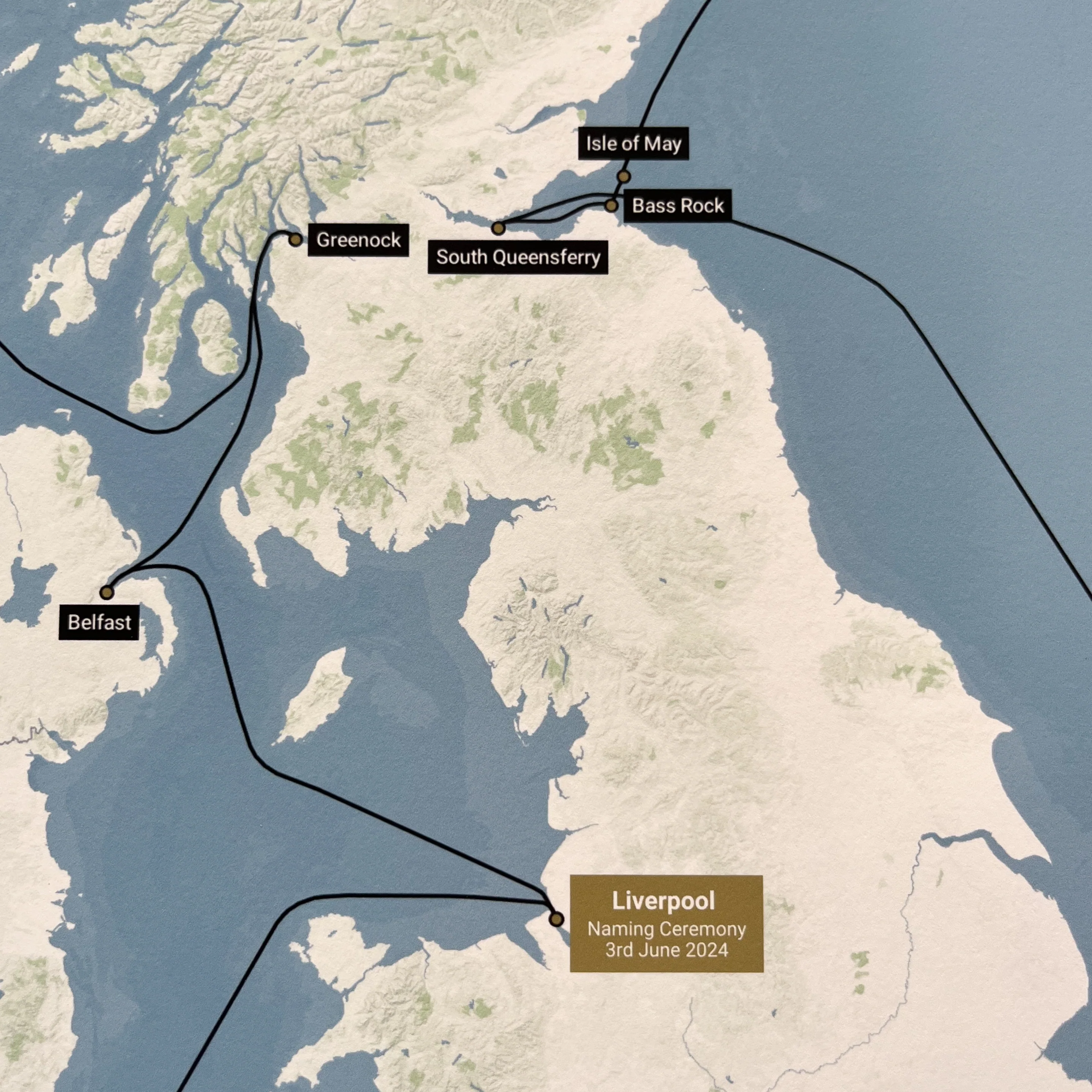 Limited Edition Queen Anne British Isles Festival Voyage Map - Image 3