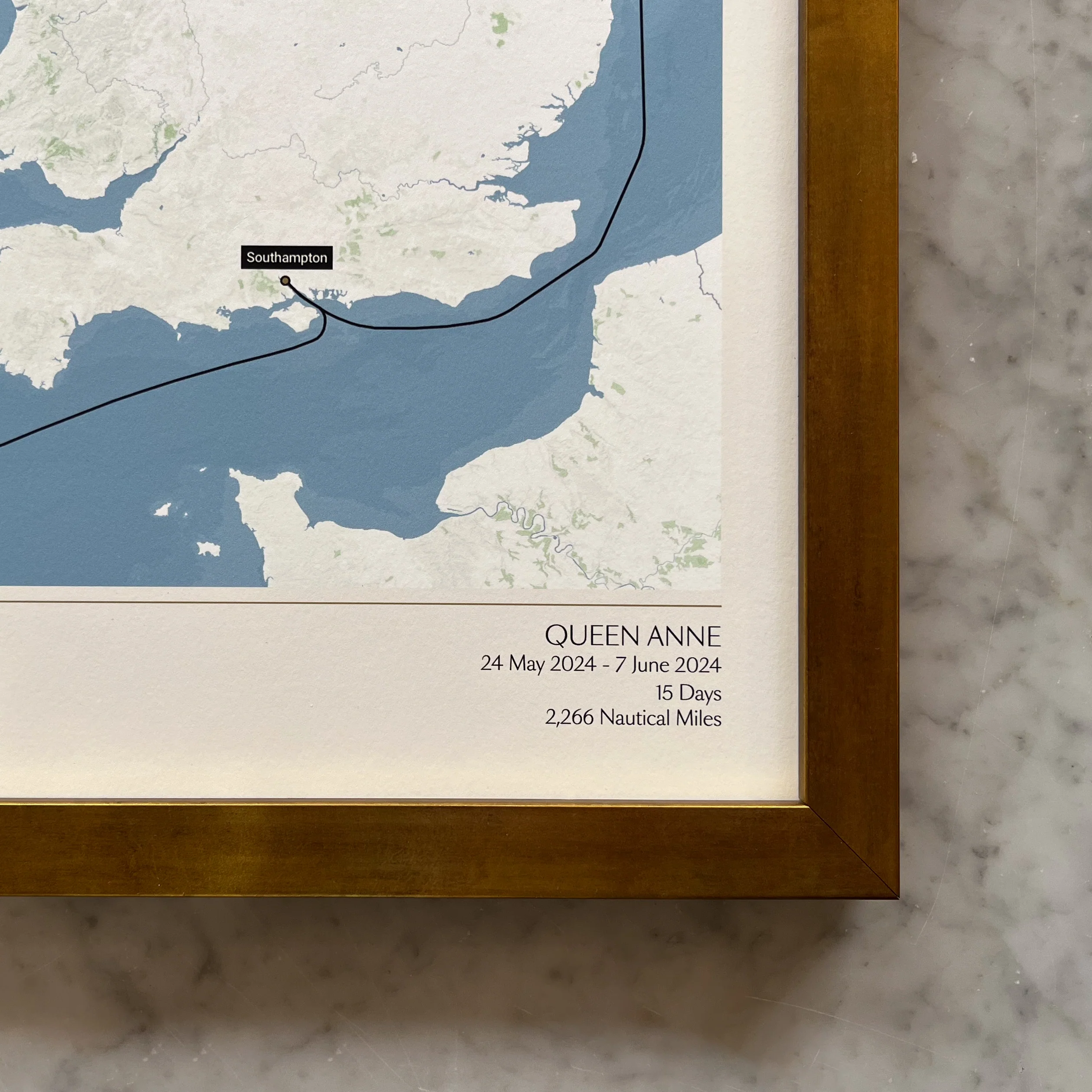 Limited Edition Queen Anne British Isles Festival Voyage Map - Image 5
