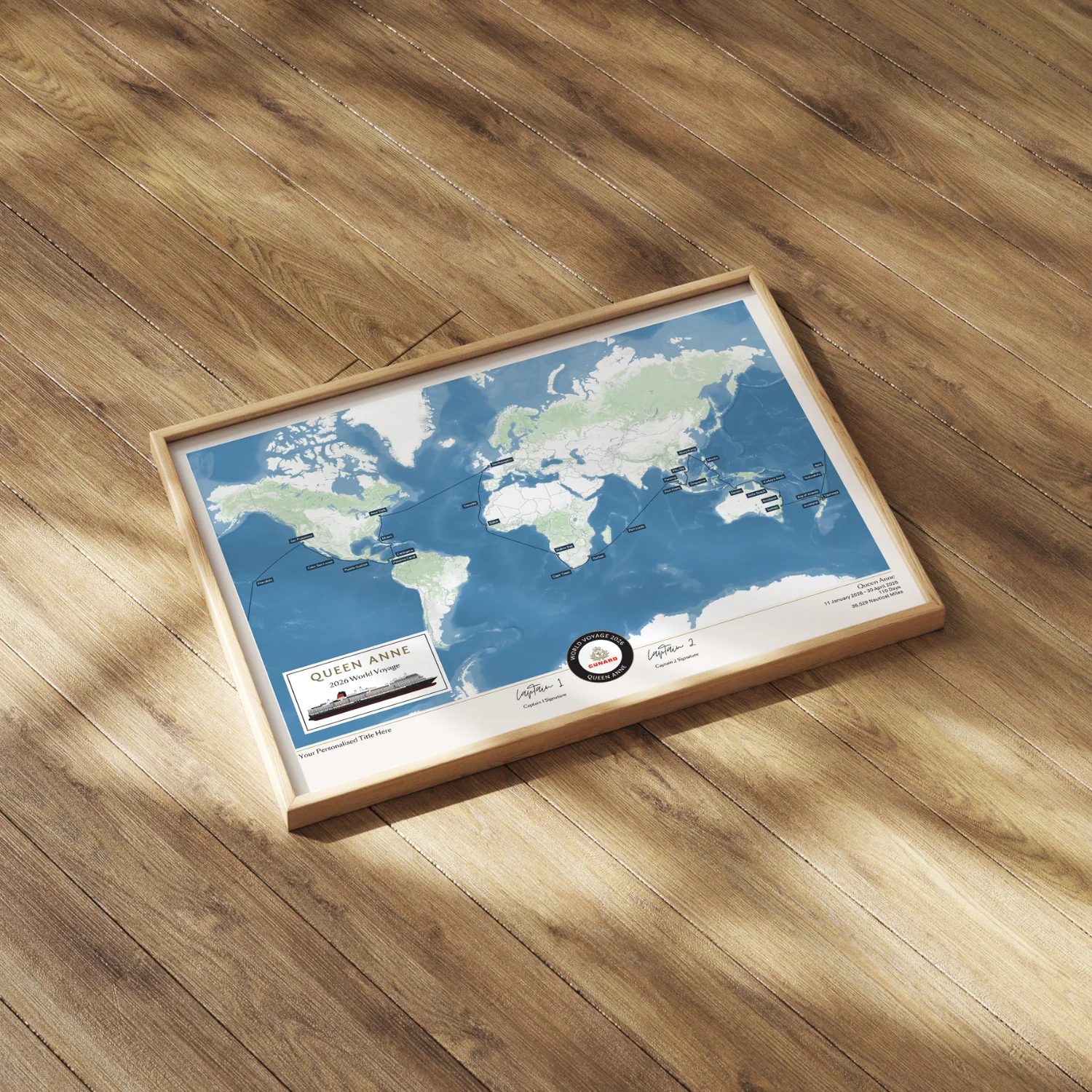 Special Edition Map of Queen Anne's World Voyage 2026 - Image 3