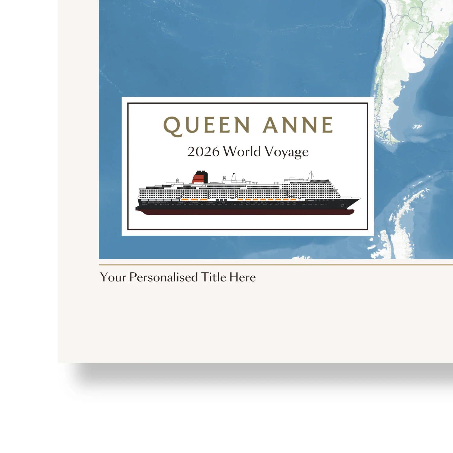 Special Edition Map of Queen Anne's World Voyage 2026 - Image 4