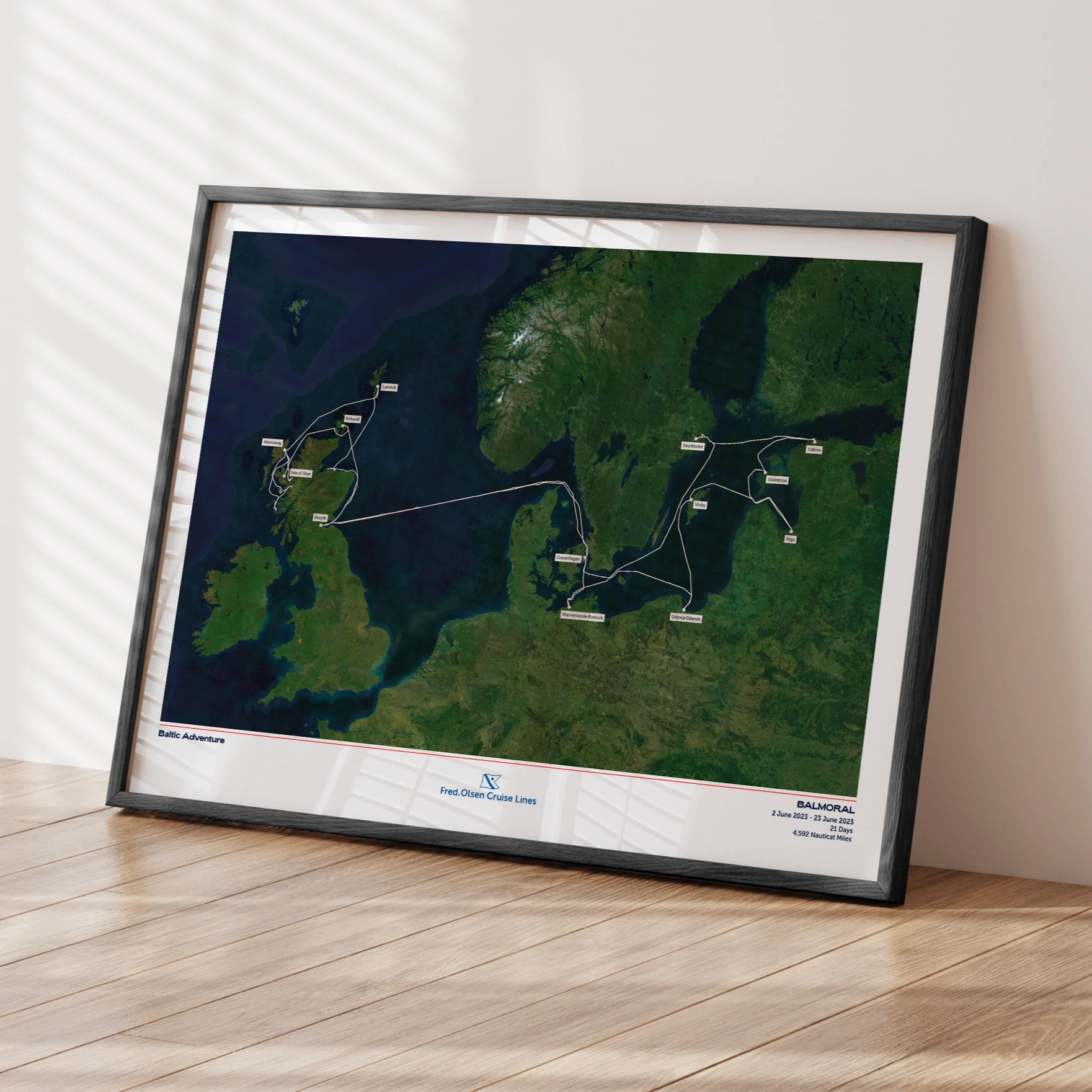 Fred. Olsen Custom Cruise Map - Satellite - Image 5