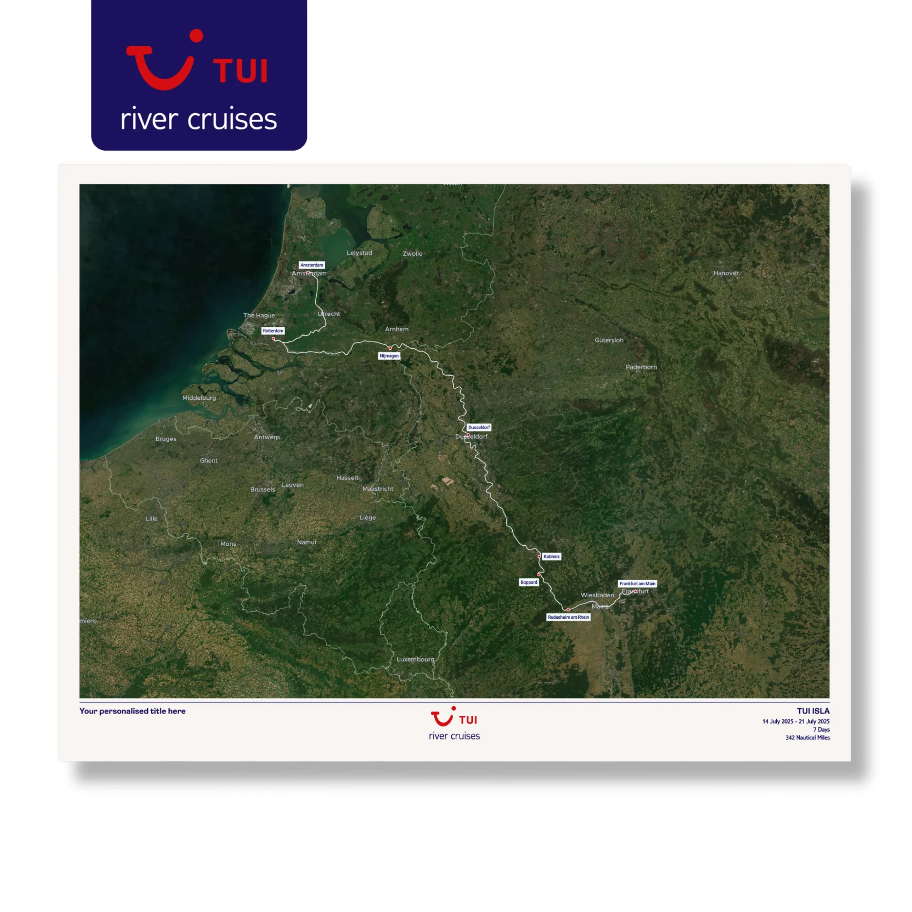 TUI River Cruise Map - Satellite - Image 15