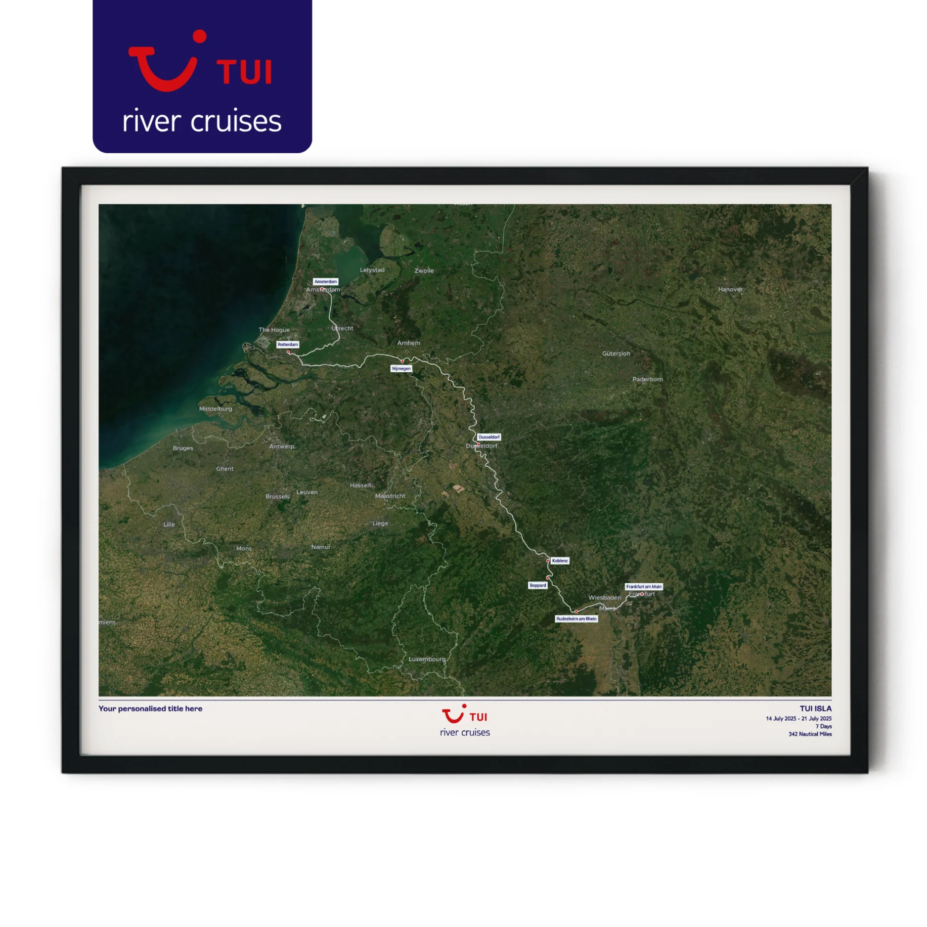 TUI River Cruise Map - Satellite - Image 16