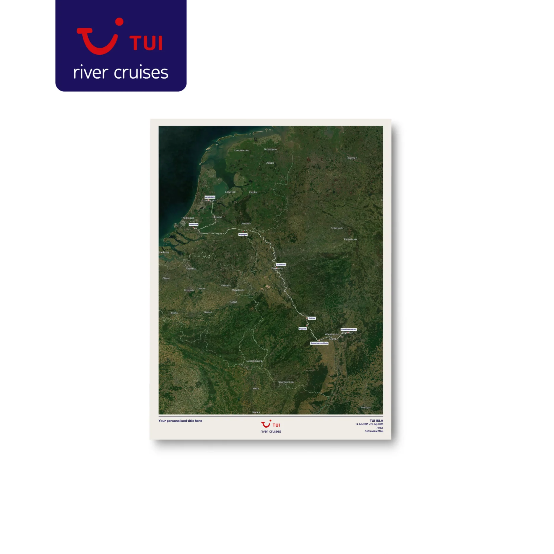 TUI River Cruise Map - Satellite - Image 20