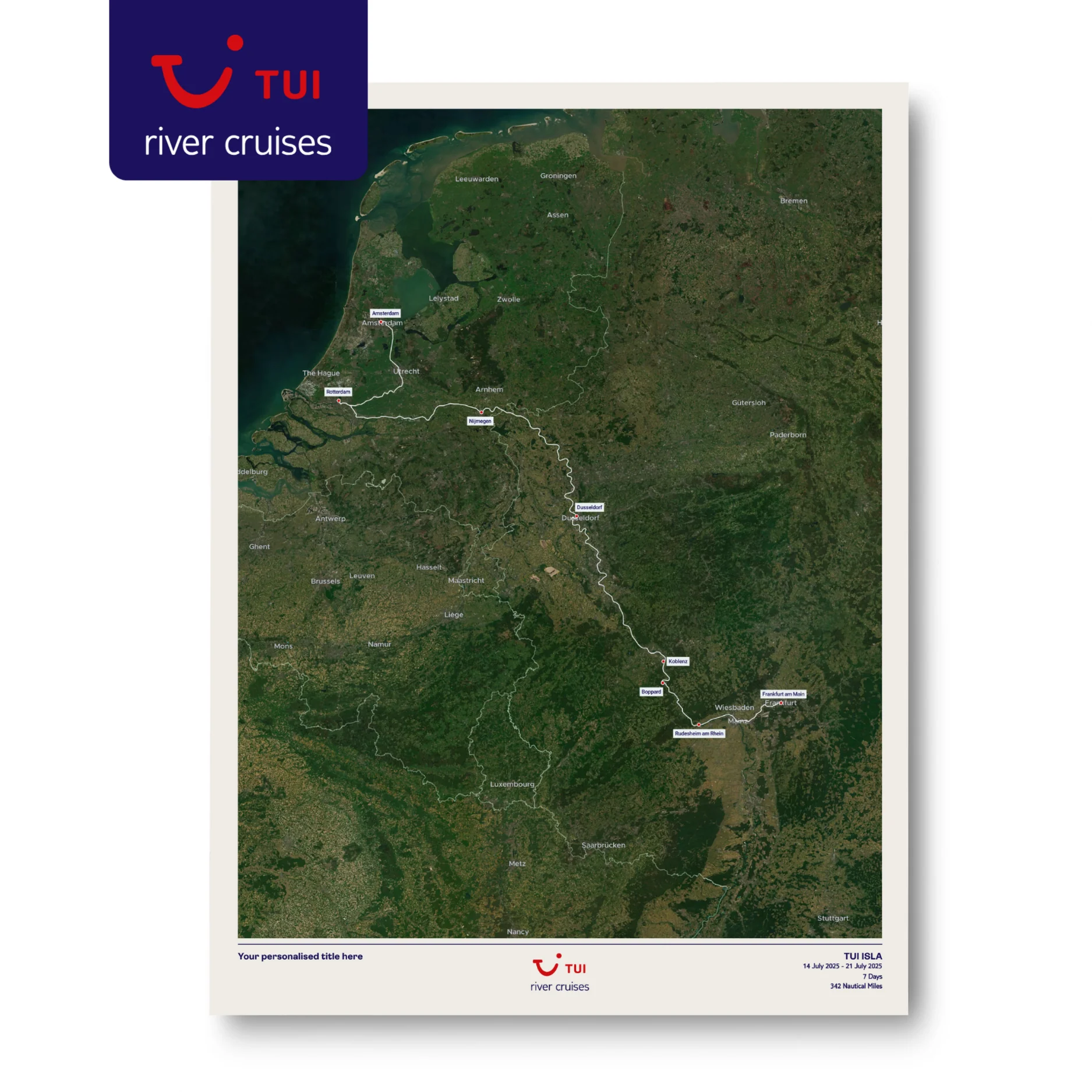 TUI River Cruise Map - Satellite - Image 24